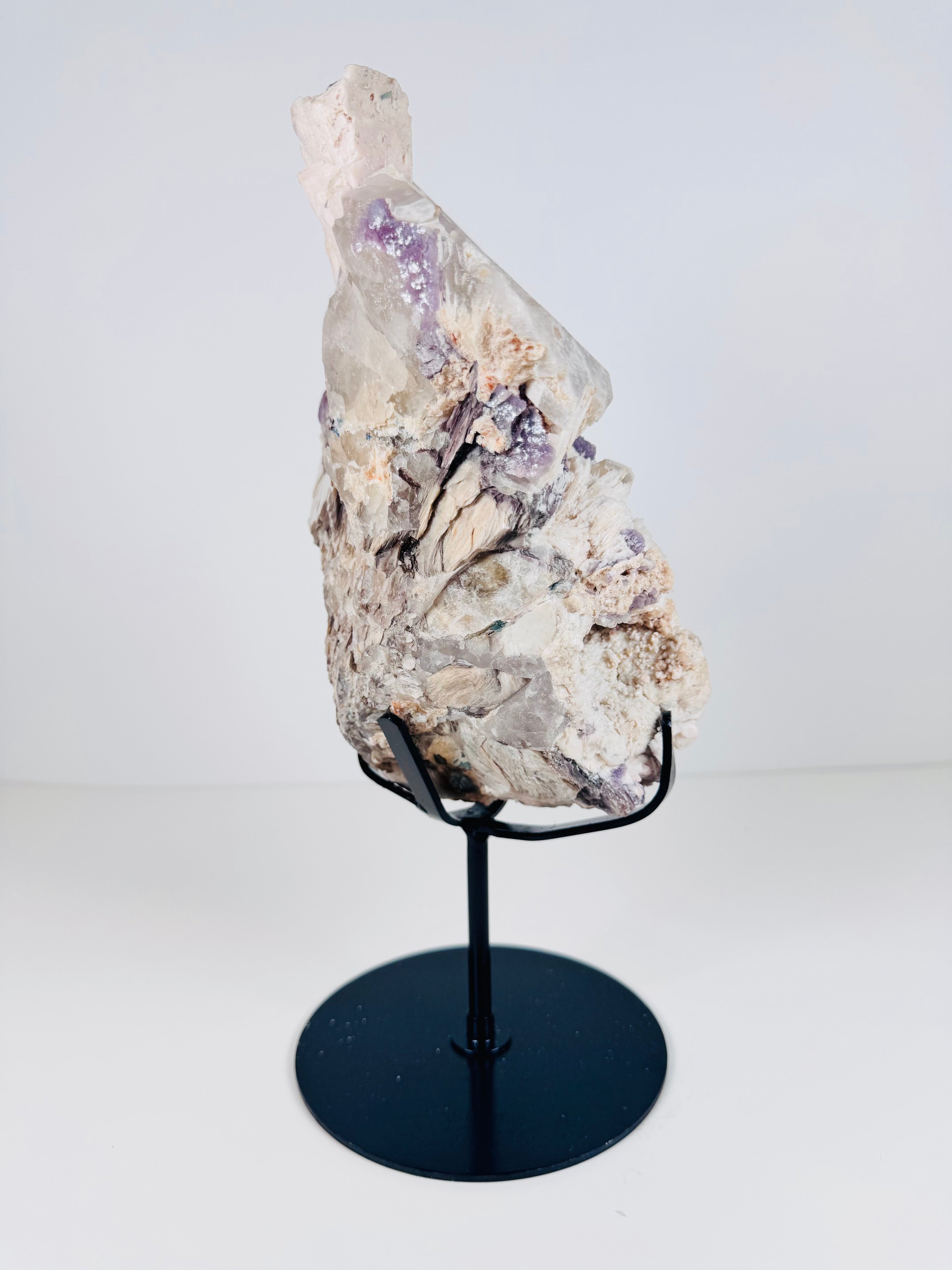 Watermelon Tourmaline in Lepidolite & Quartz Matrix