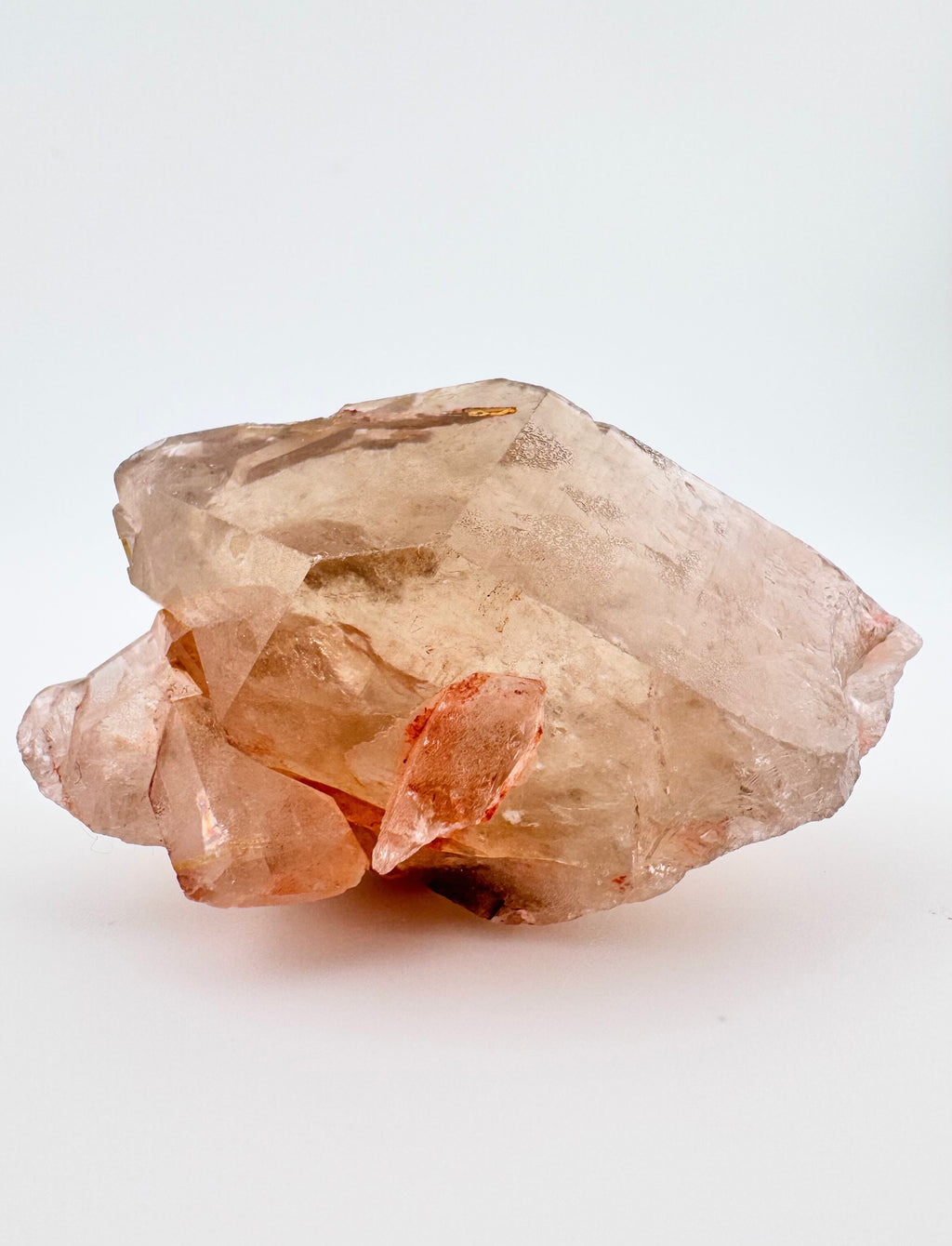 Golden Rutile Pink Quartz with Specularite