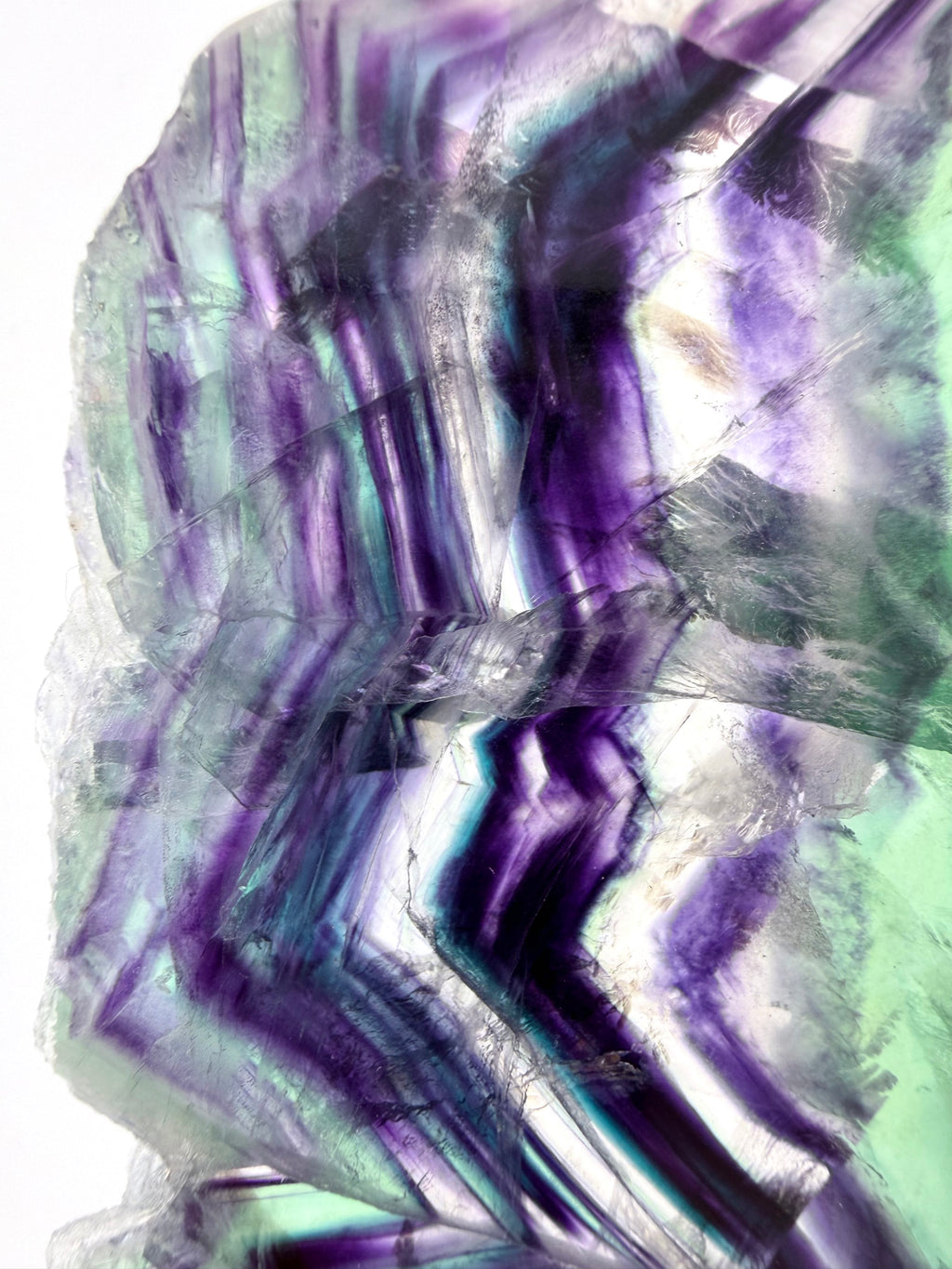 Rainbow Fluorite Slice