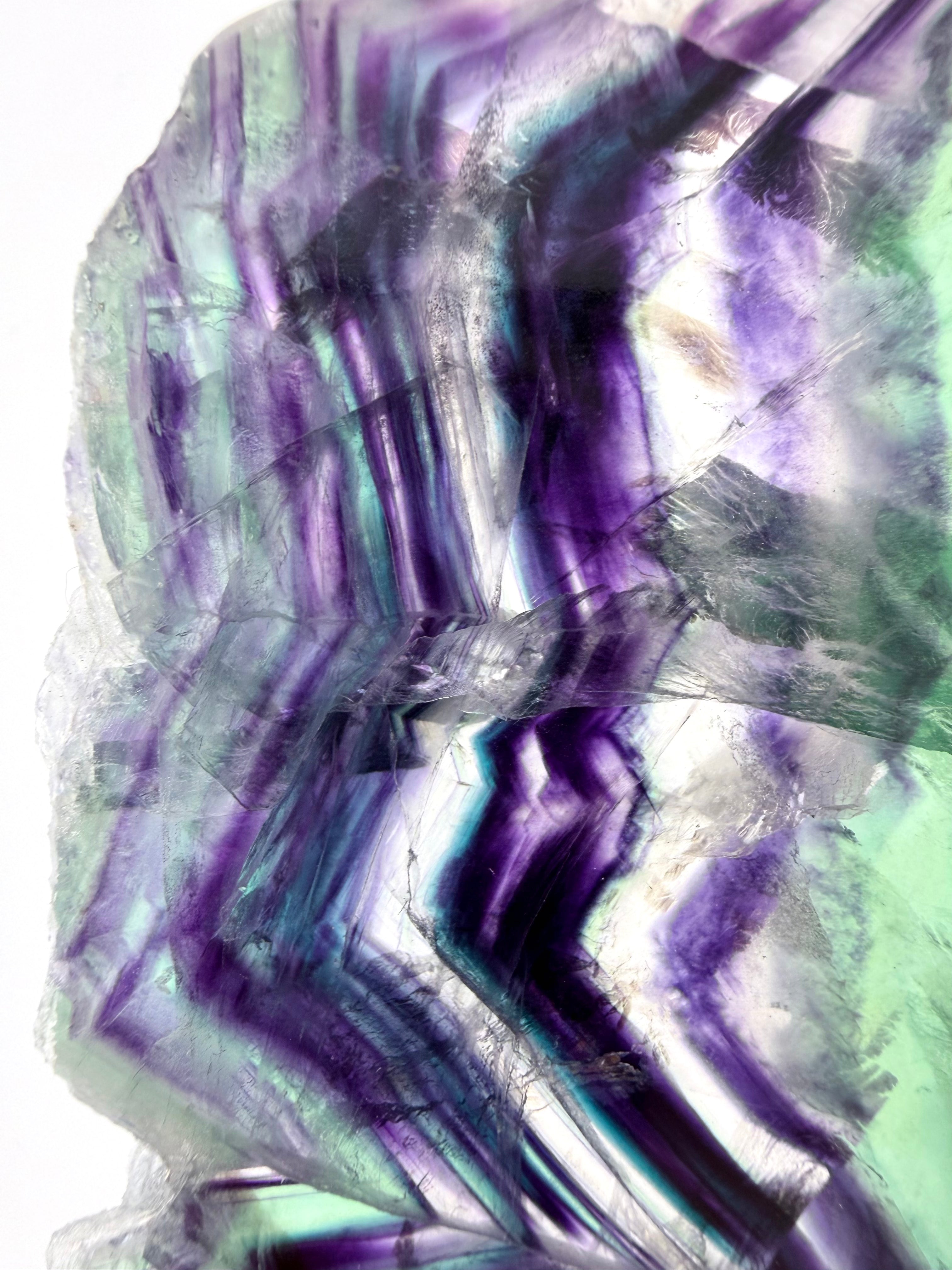 Rainbow Fluorite Slice