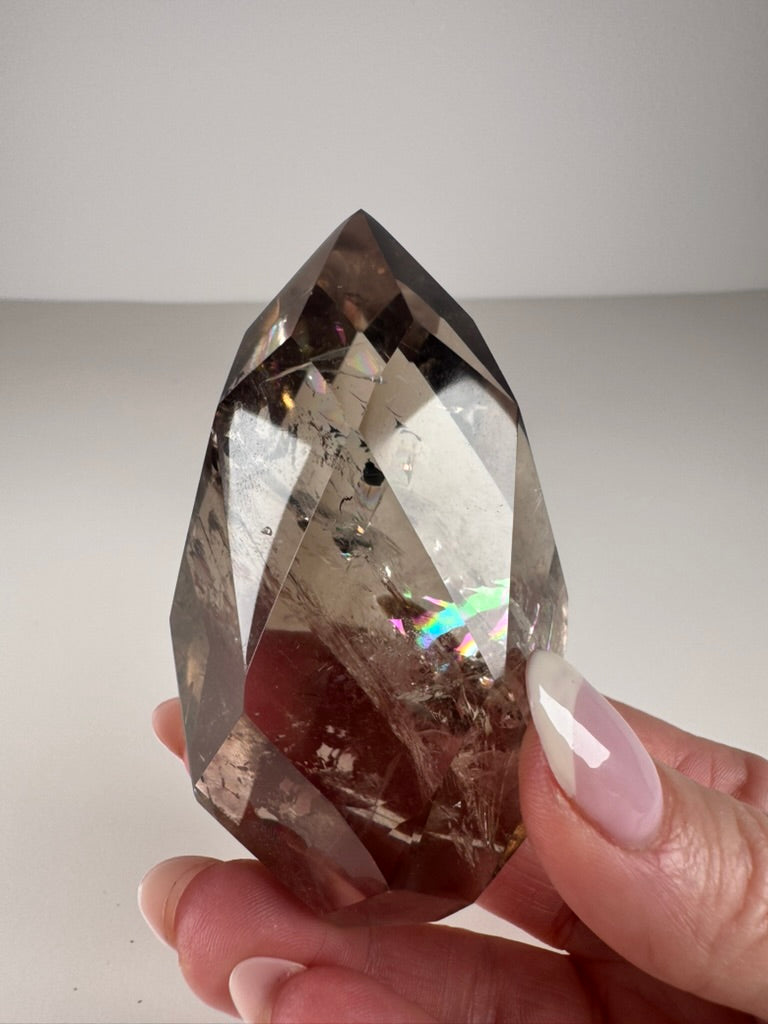 Faceted Smoky Quartz Freeform