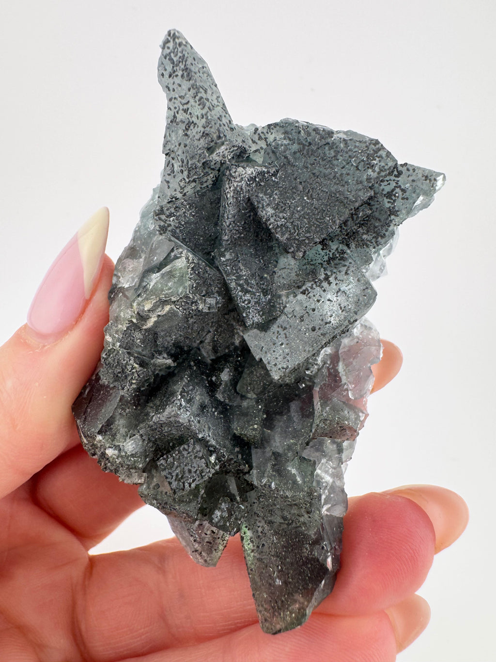 Golden Rutile Fluorite with Pyrite from Inner Mongolia