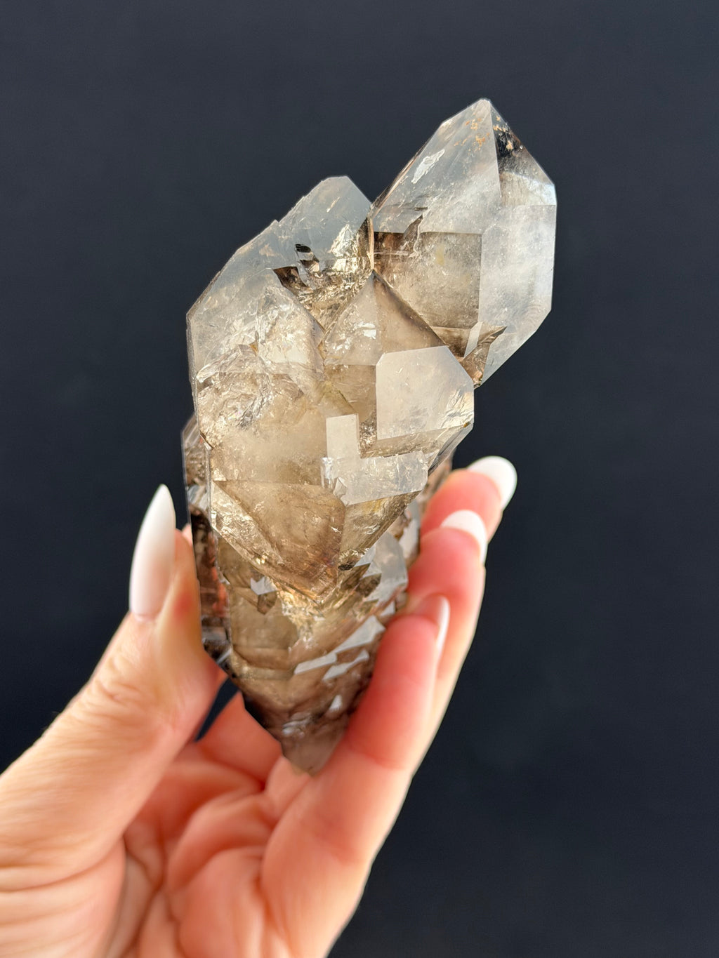 Smoky Elestial Quartz, Minas Gerais, Brazil