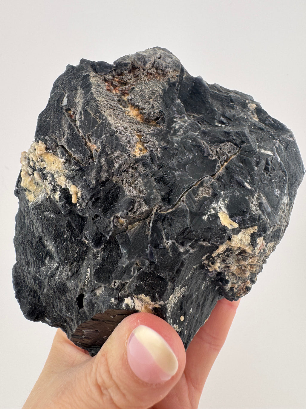 Black Rose Fluorite with Red UV Reaction, from Pakistan