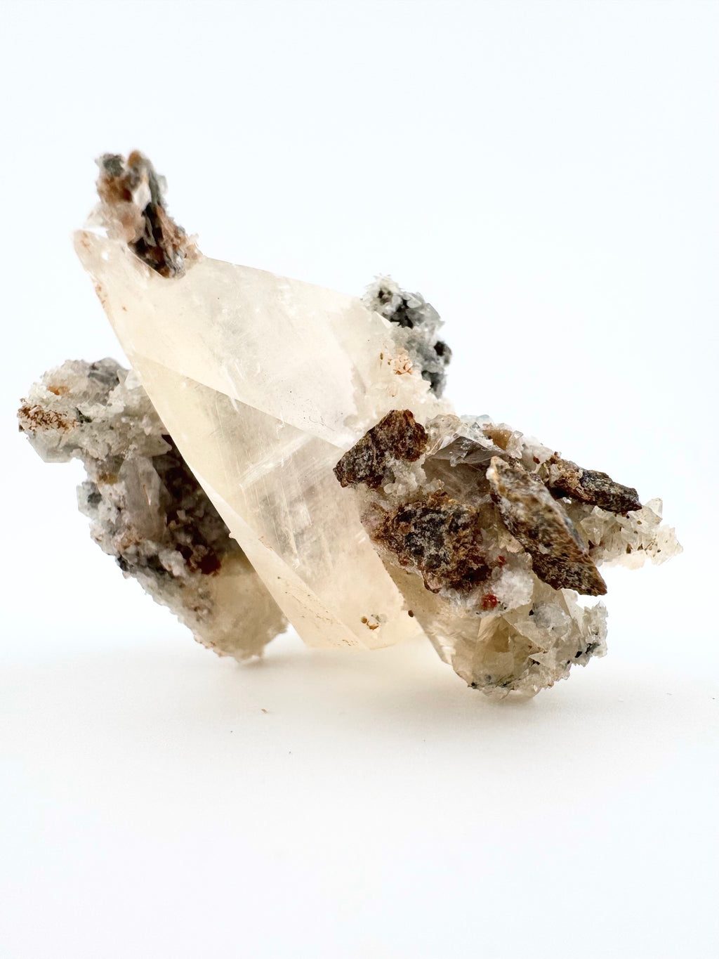 Diamond Calcite with Chlorite