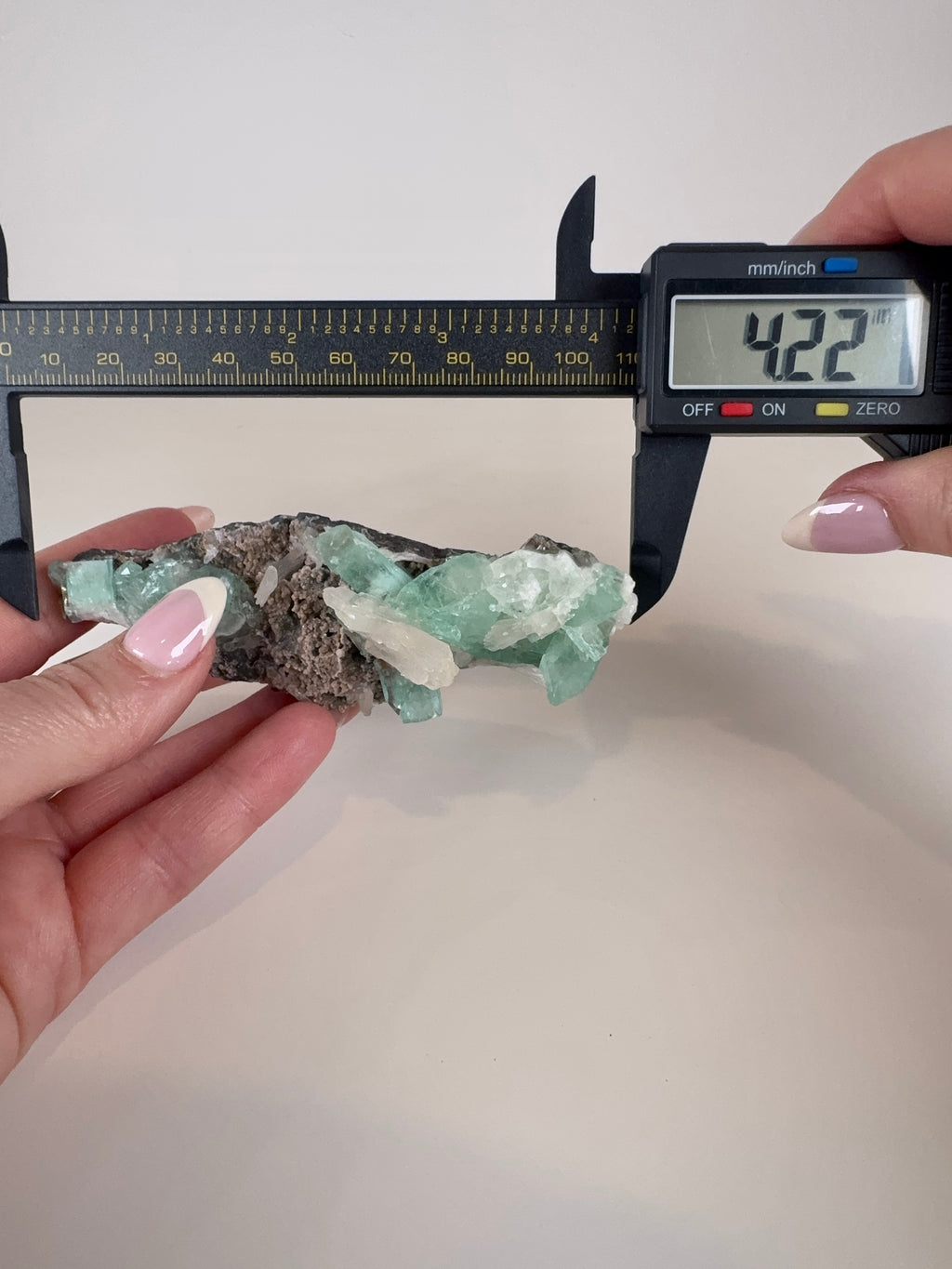 Deep Green Apophyllite, Stilbite and Chalcedony