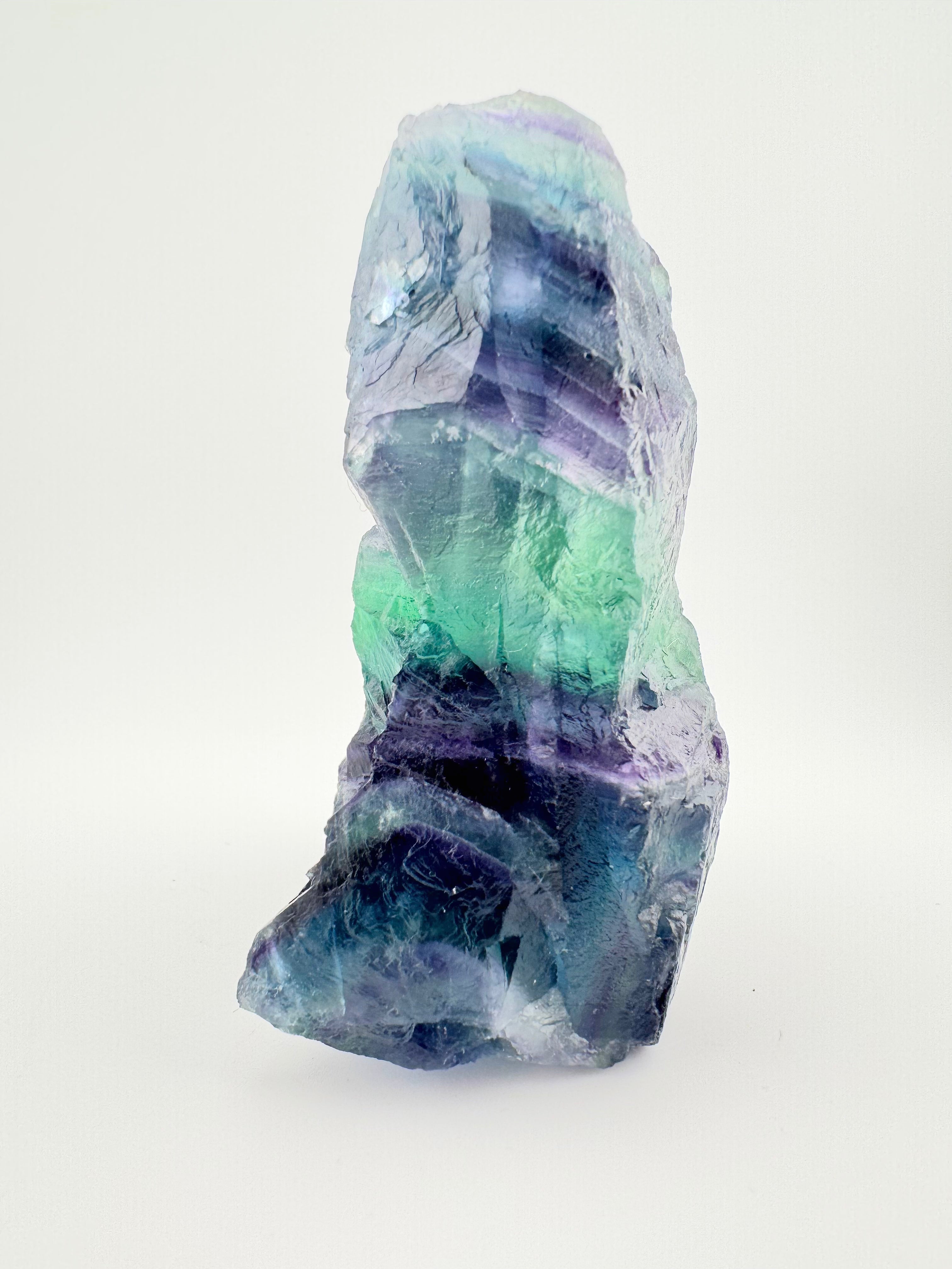 Raw Aurora Band Fluorite