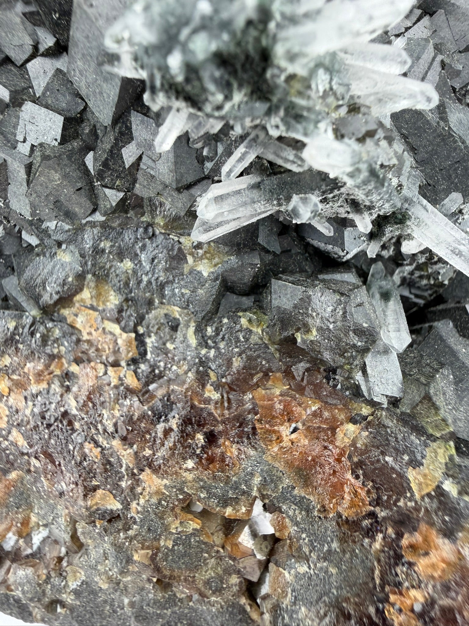Andradite Garnet, Calcite & Quartz