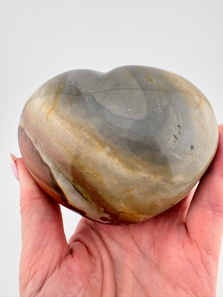 Polychrome Jasper Heart