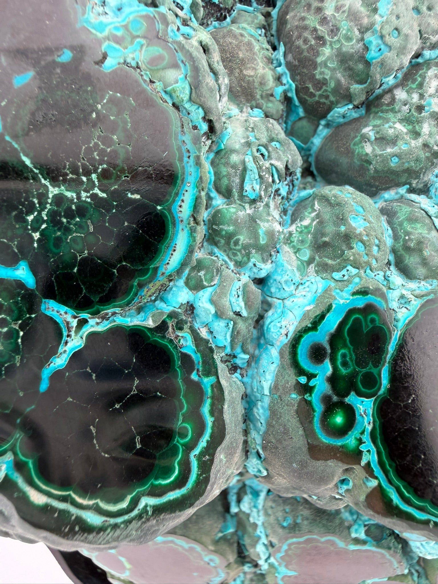 Botryoidal Chrysocolla with Malachite