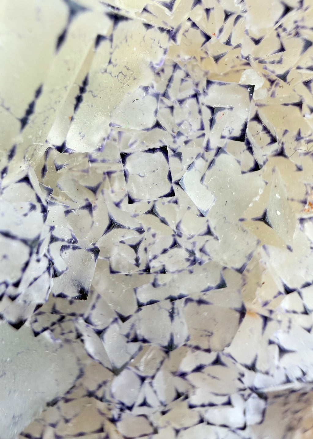 Purple Edge "QR Code" Fluorite