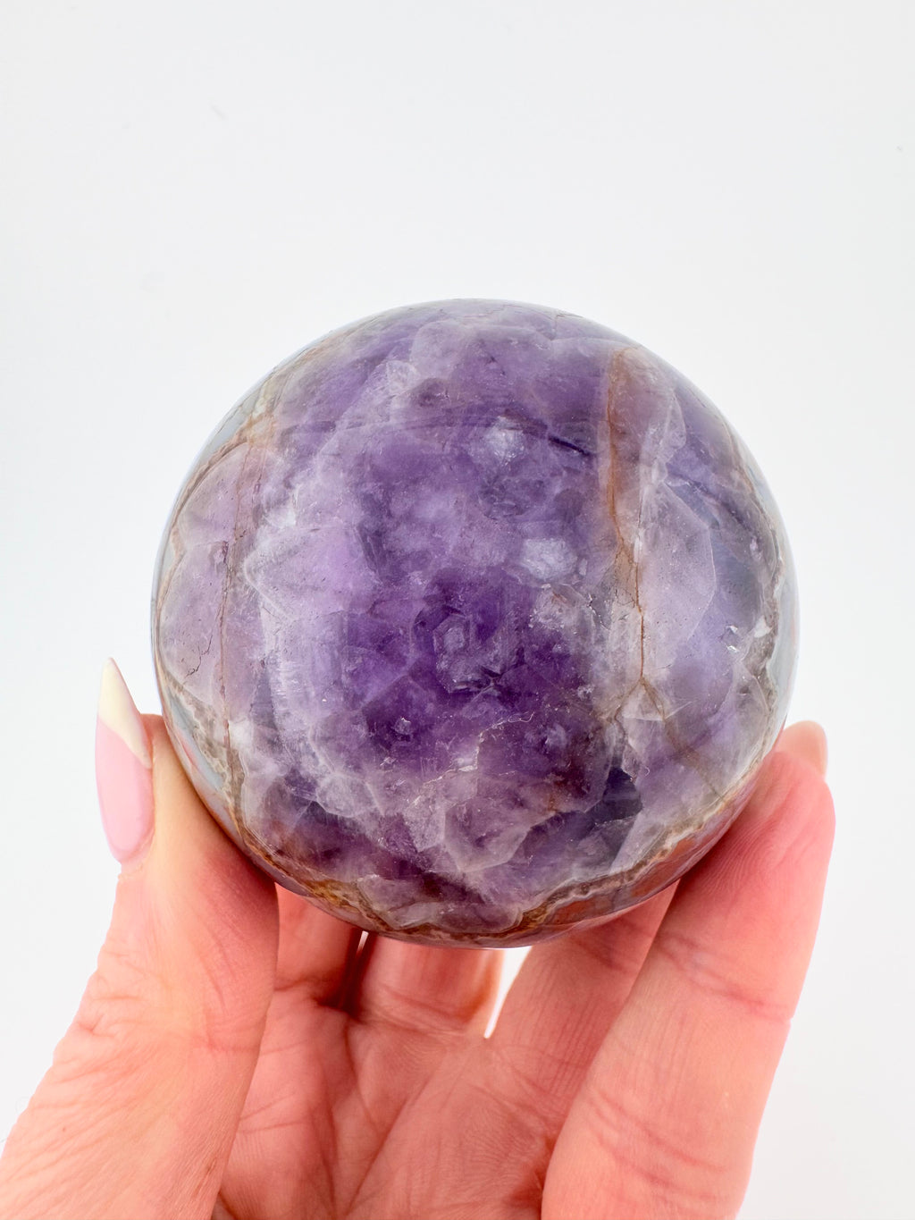 Banded Amethyst Agate Sphere