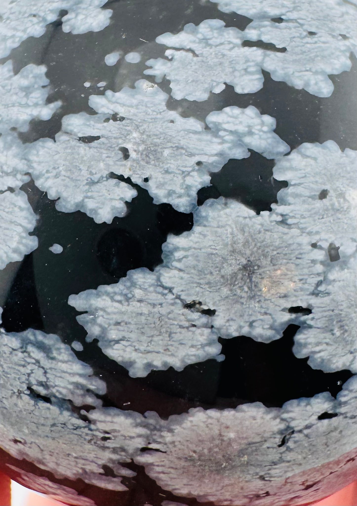 Snowflake Obsidian Sphere