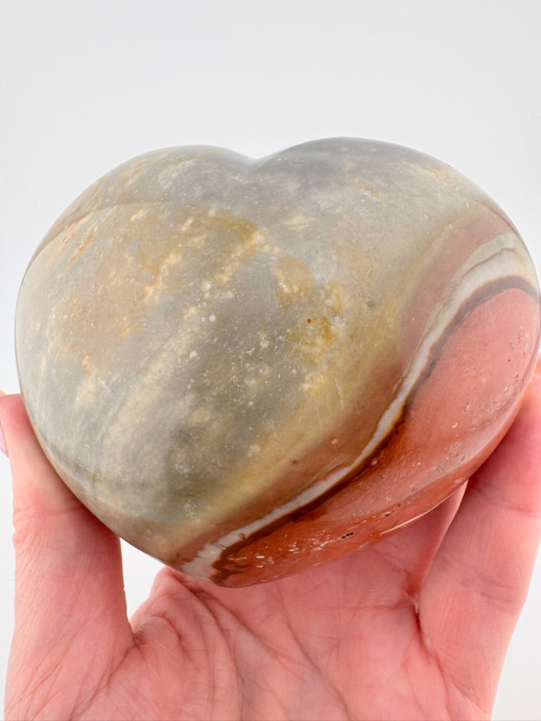 Polychrome Jasper Heart