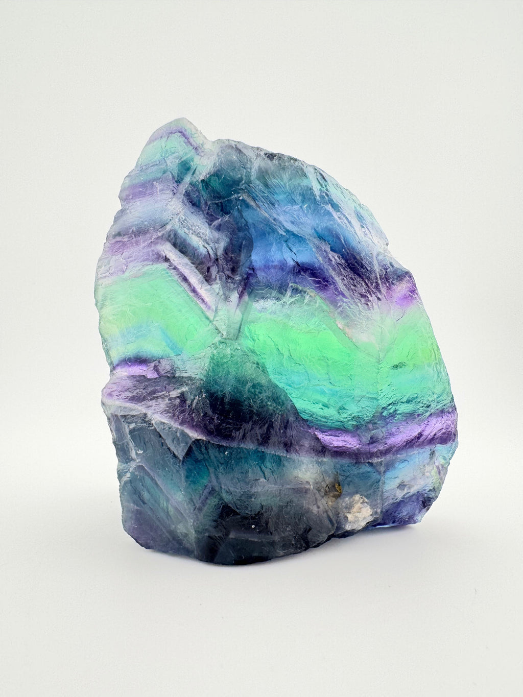 Raw Aurora Band Fluorite