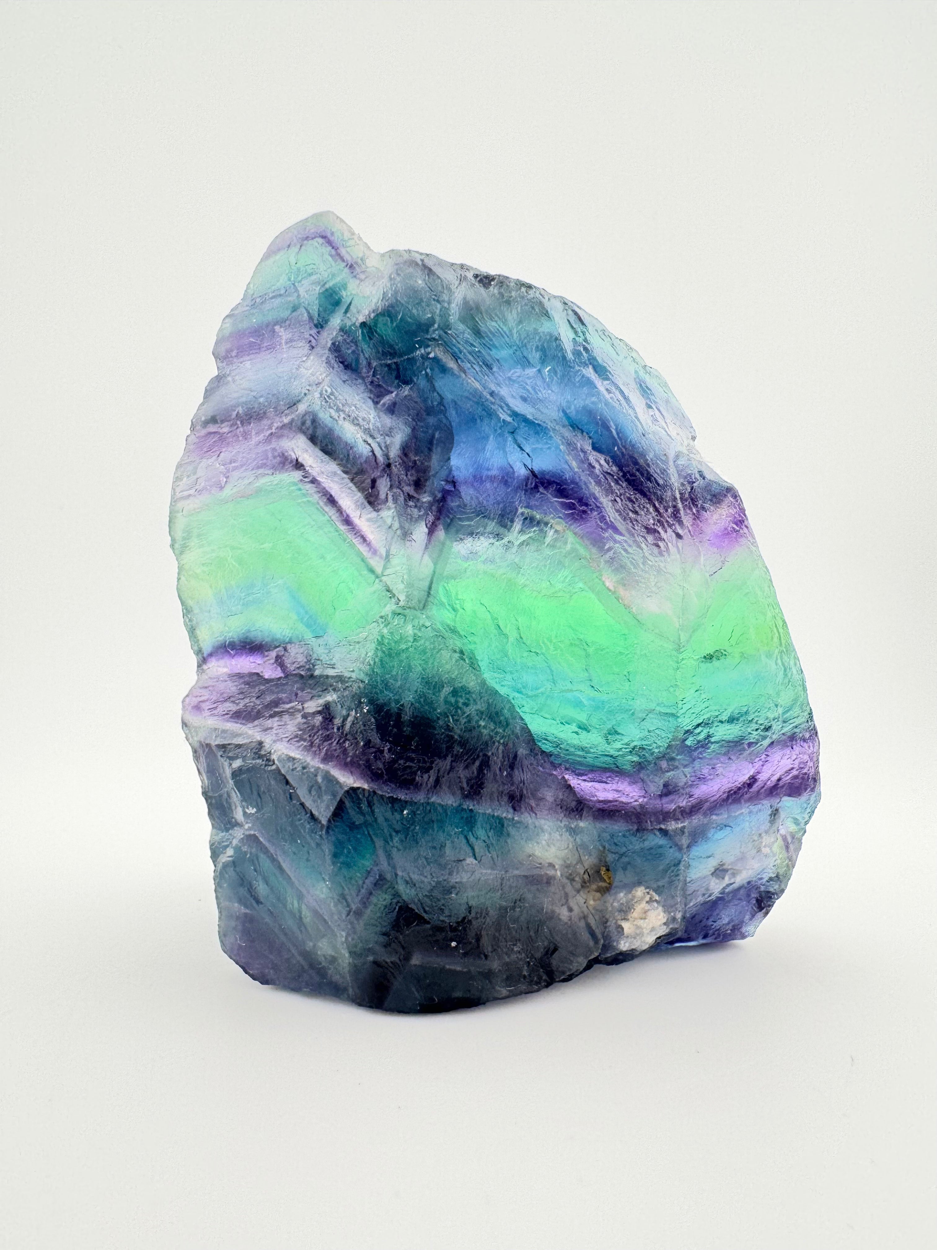 Raw Aurora Band Fluorite