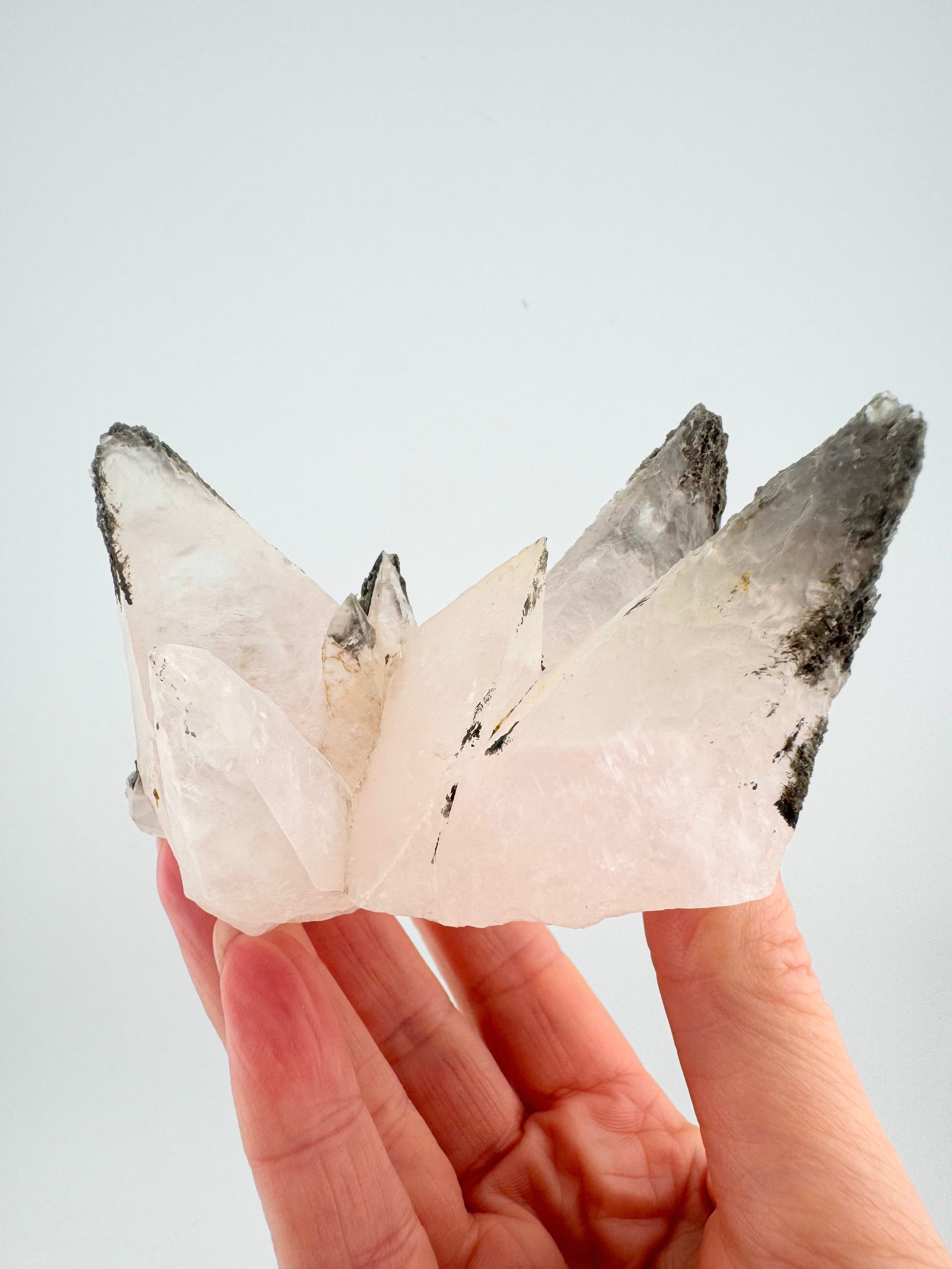 Pink Calcite with Chlorite