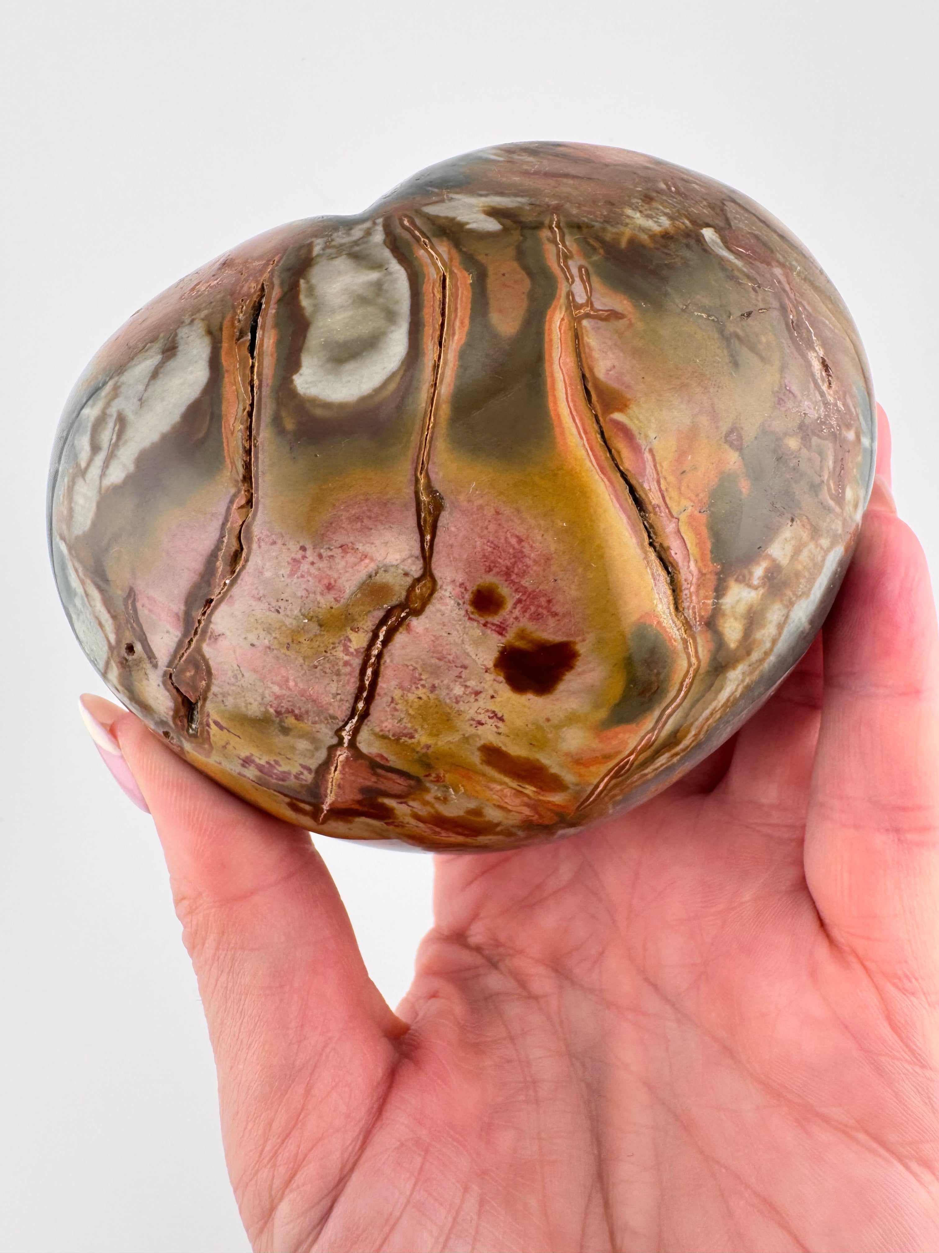 Polychrome Jasper Heart