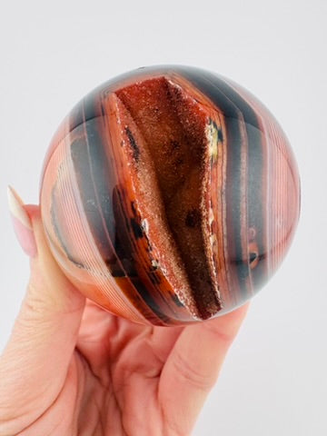 Sardonyx Druzy Sphere