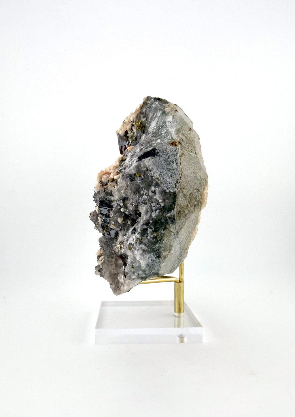 Quartz with Dolomite & Pyrite