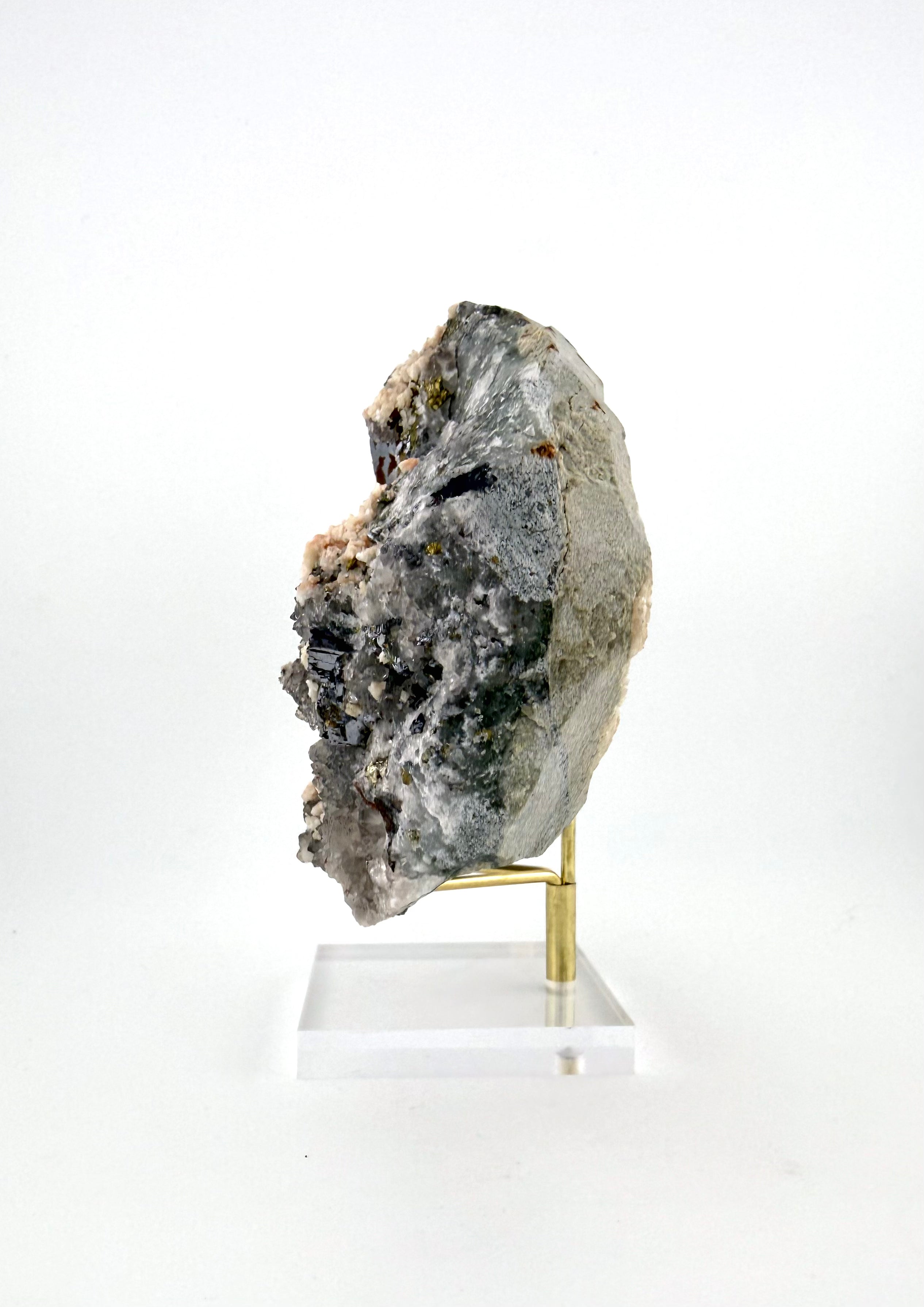 Quartz with Dolomite & Pyrite