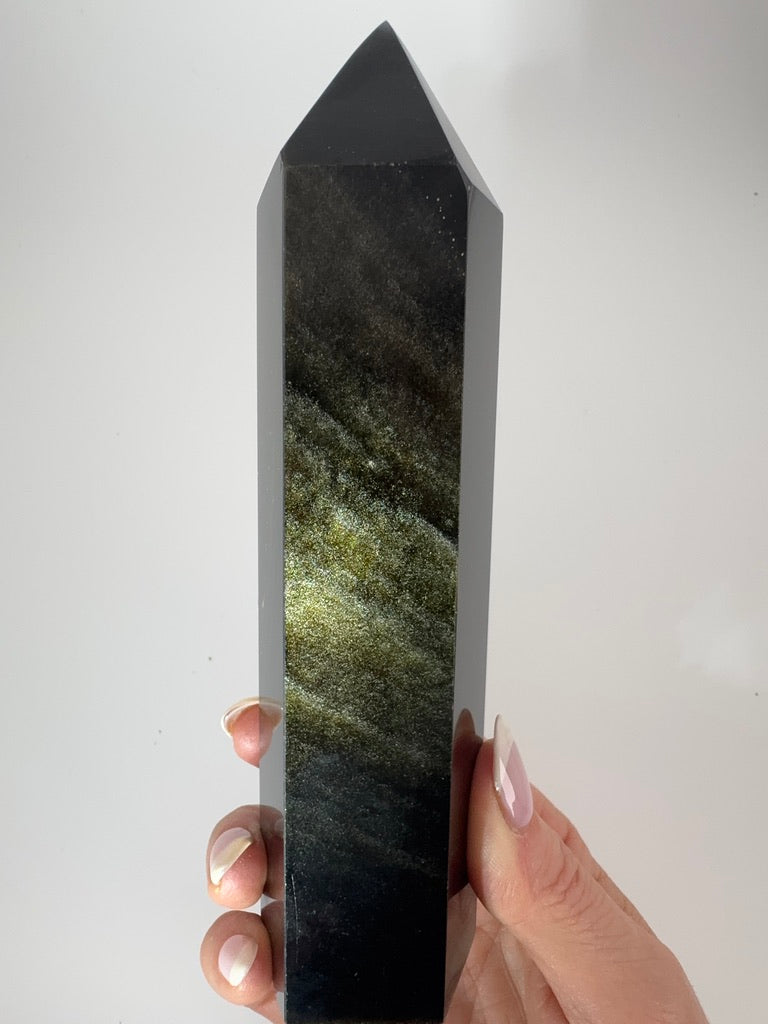 Golden Black Obsidian Tower