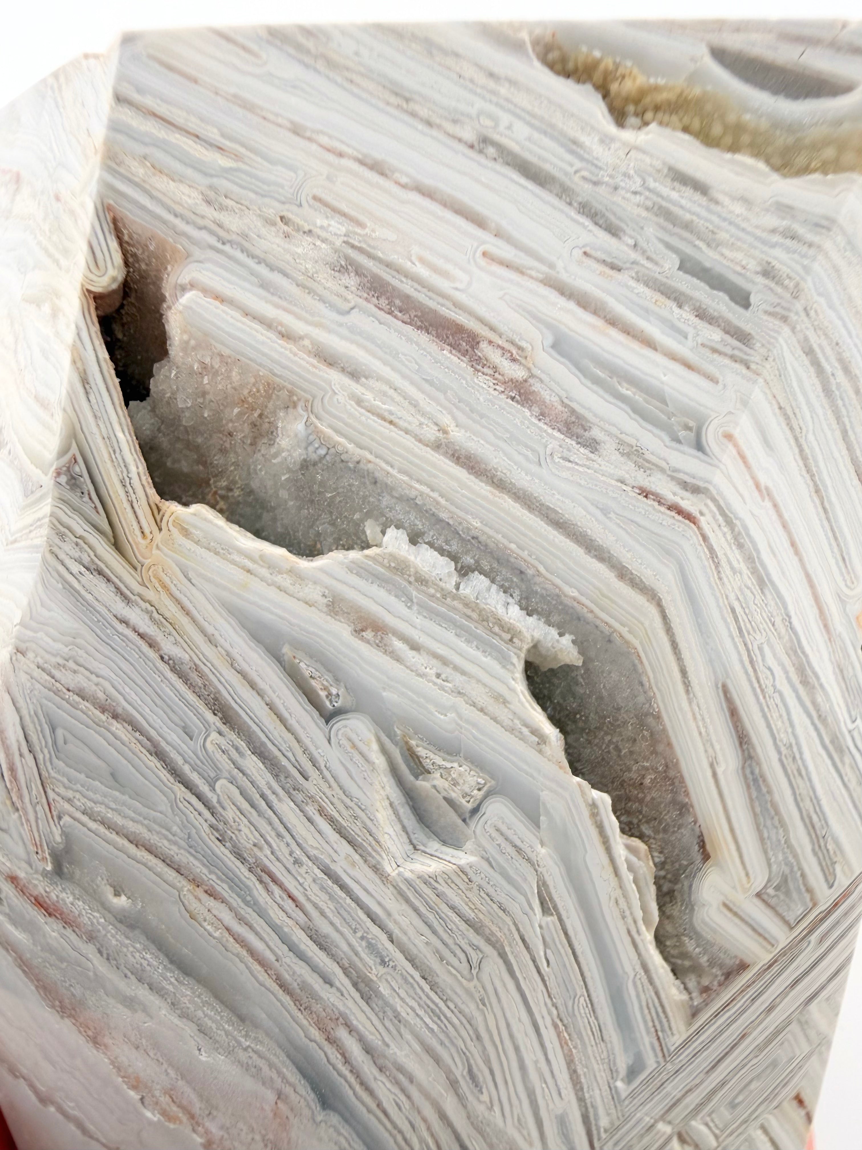 White Mexico Lace Agate Free Form