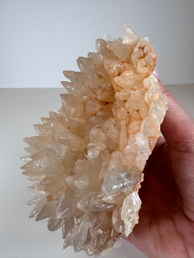 Pink Dogtooth Calcite Hedgehog