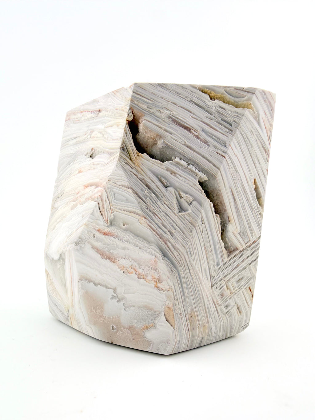 White Mexico Lace Agate Free Form