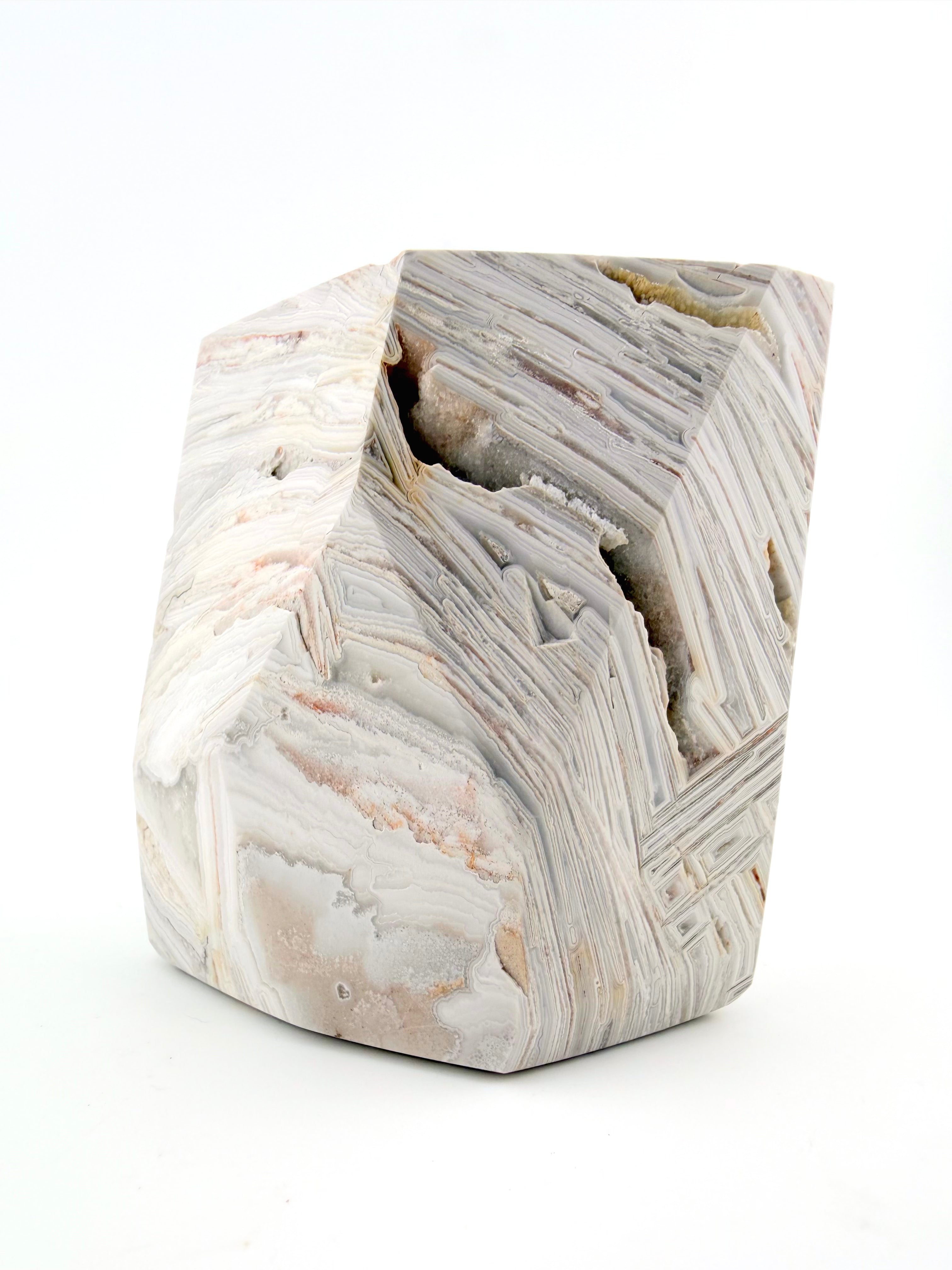 White Mexico Lace Agate Free Form