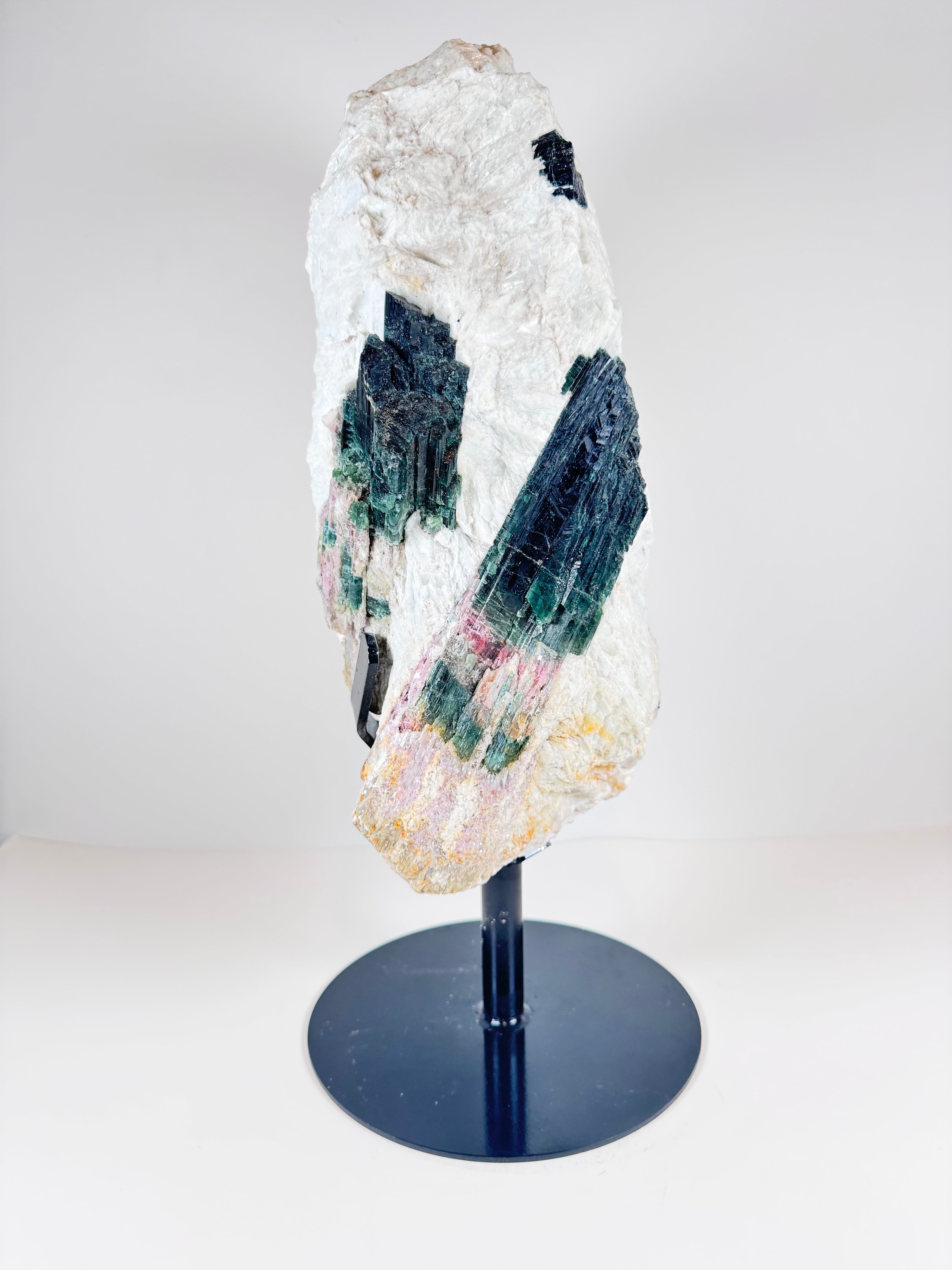 Watermelon Matrix 13kg Watermelon Tourmaline on Albite Matrix from Madagascar – Atelier ...
