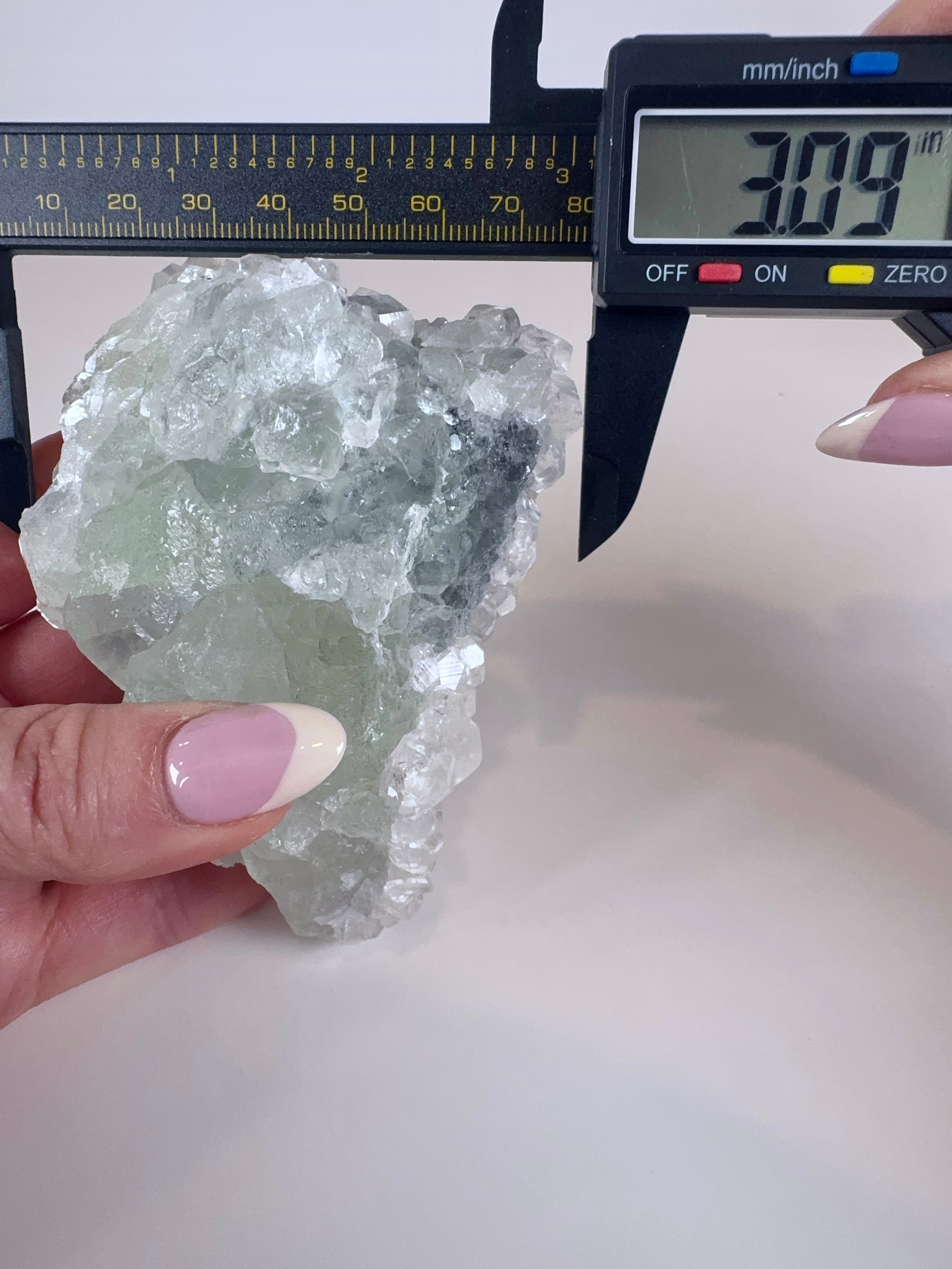 Green Fluorite and Benz Calcite from Fujian