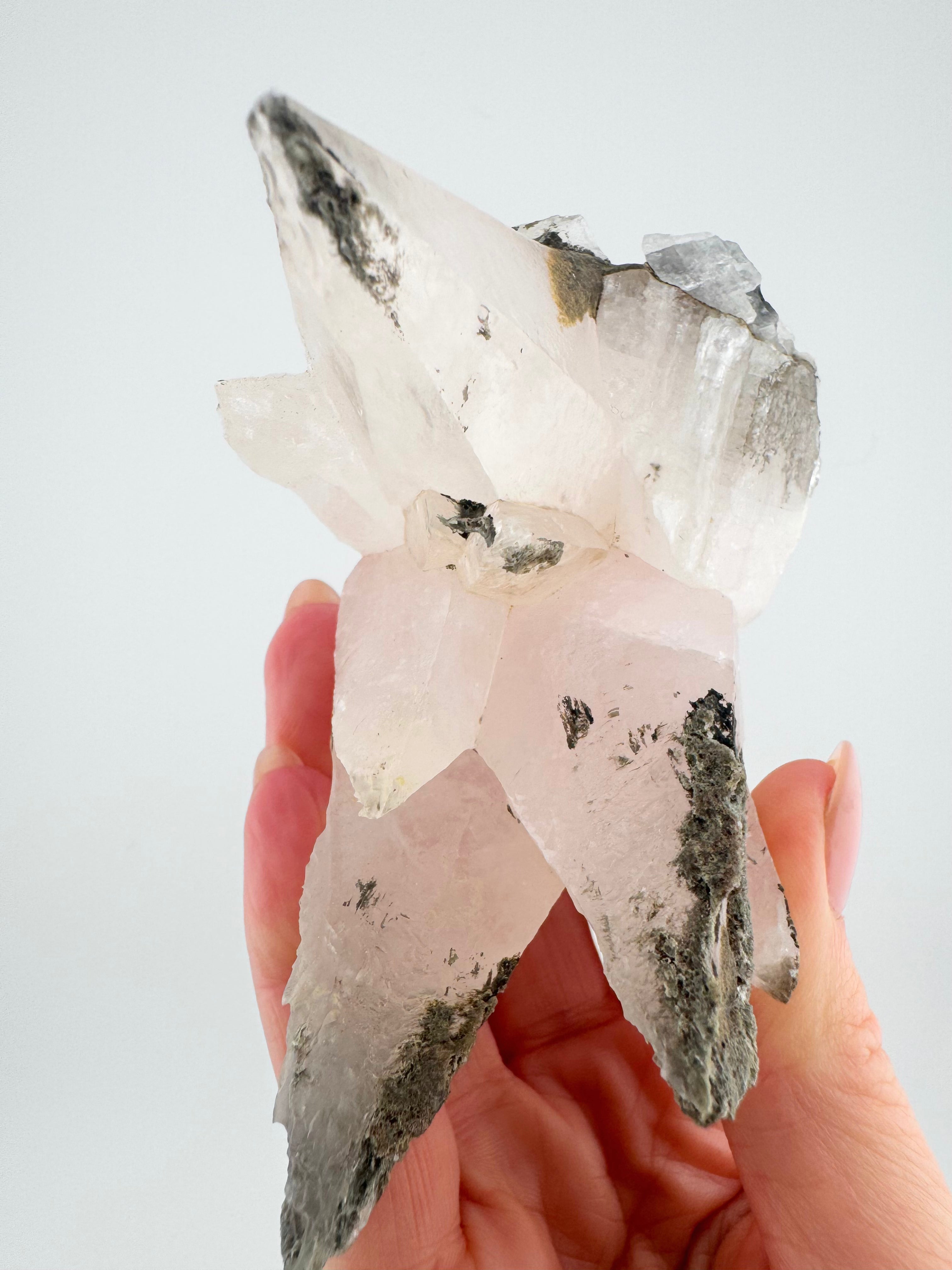 Pink Calcite with Chlorite