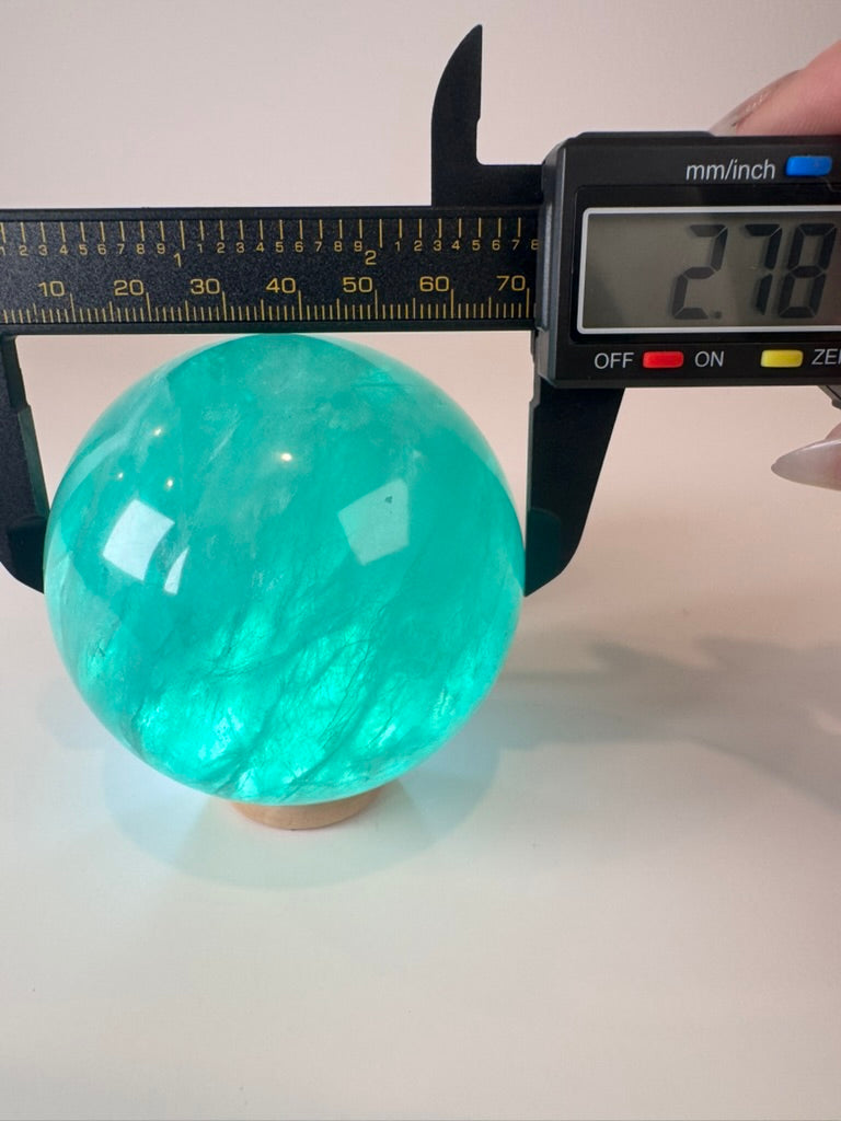 Green Fluorite Sphere