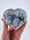 High Quality Blue Celestite Heart