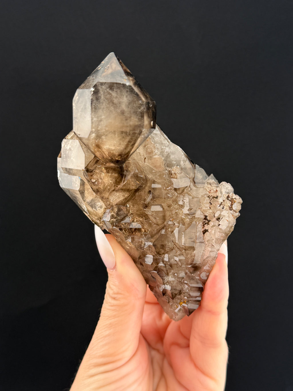 Smoky Elestial Quartz, Minas Gerais, Brazil