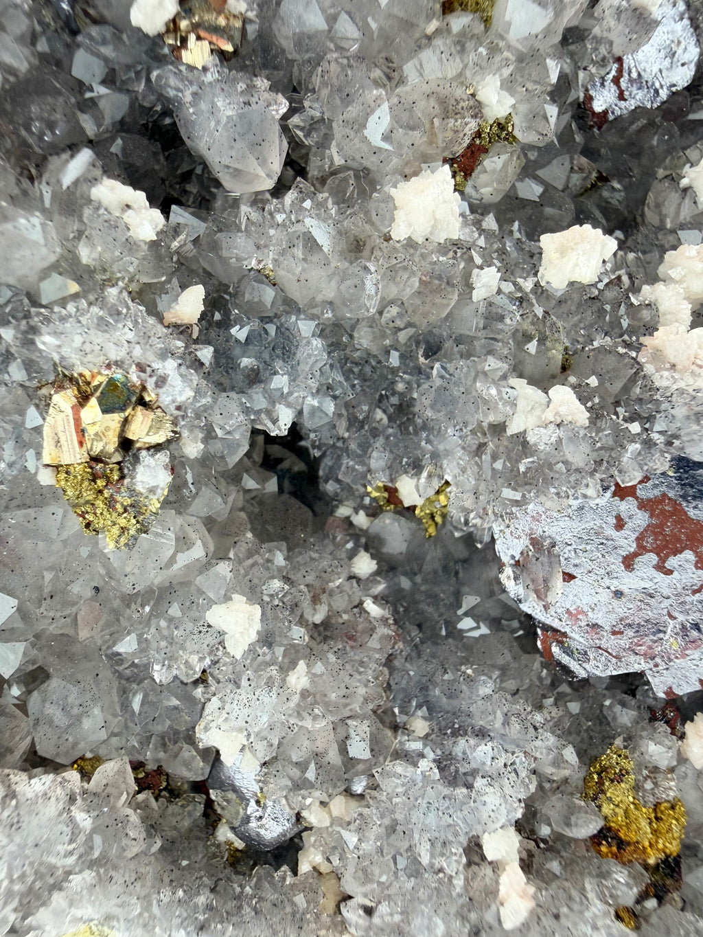 Quartz with Dolomite & Pyrite