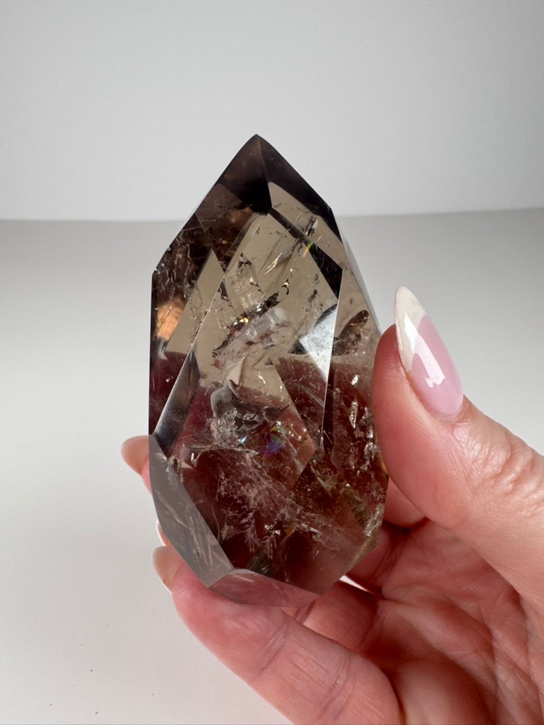 Faceted Smoky Quartz Freeform