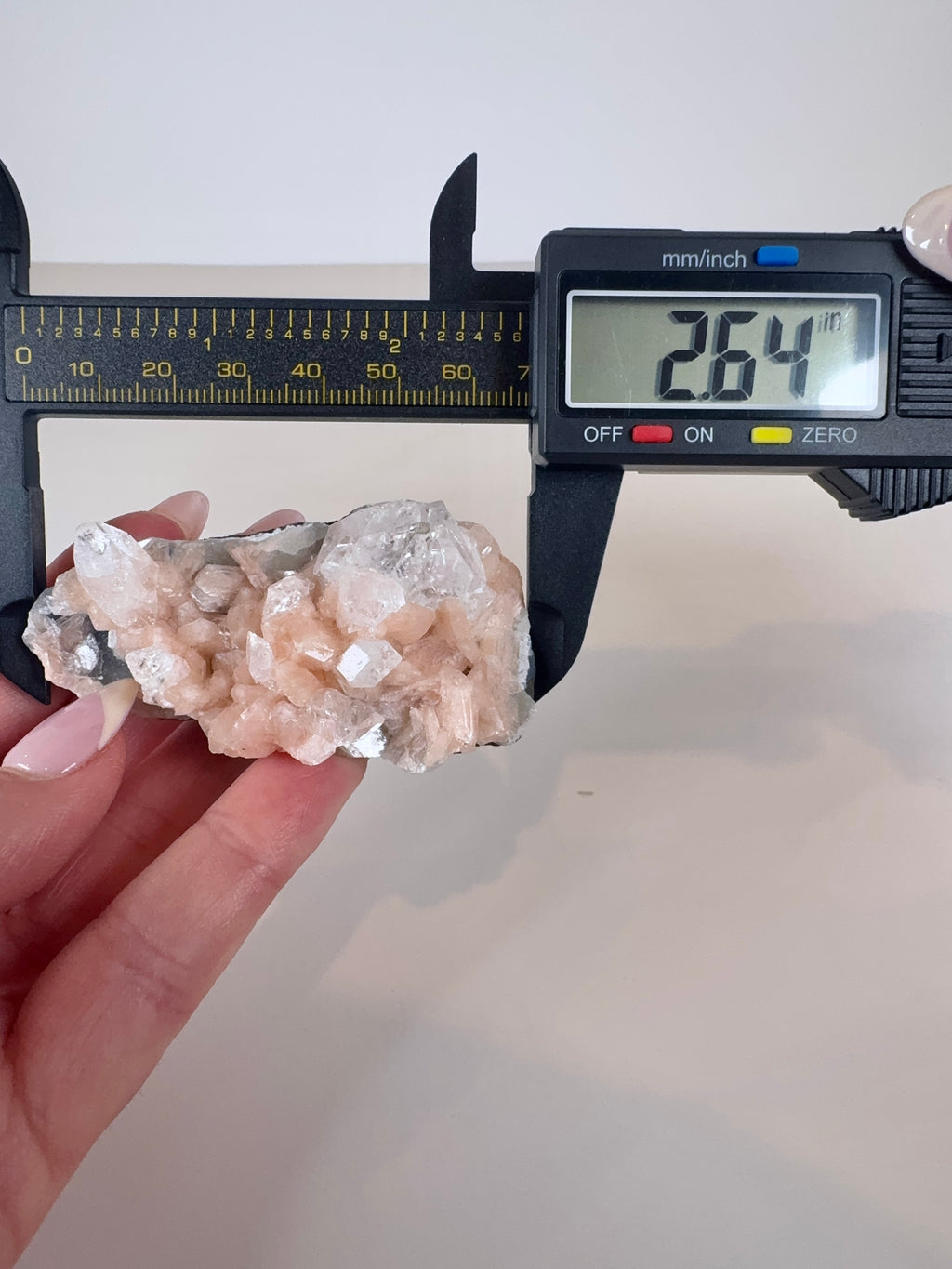 White Apophyllite with Peachy Stilbite