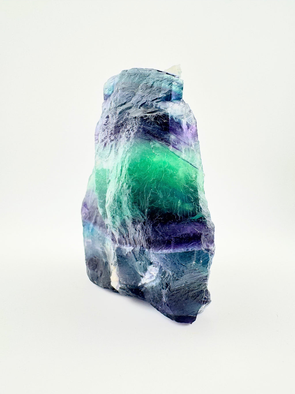 Raw Aurora Band Fluorite