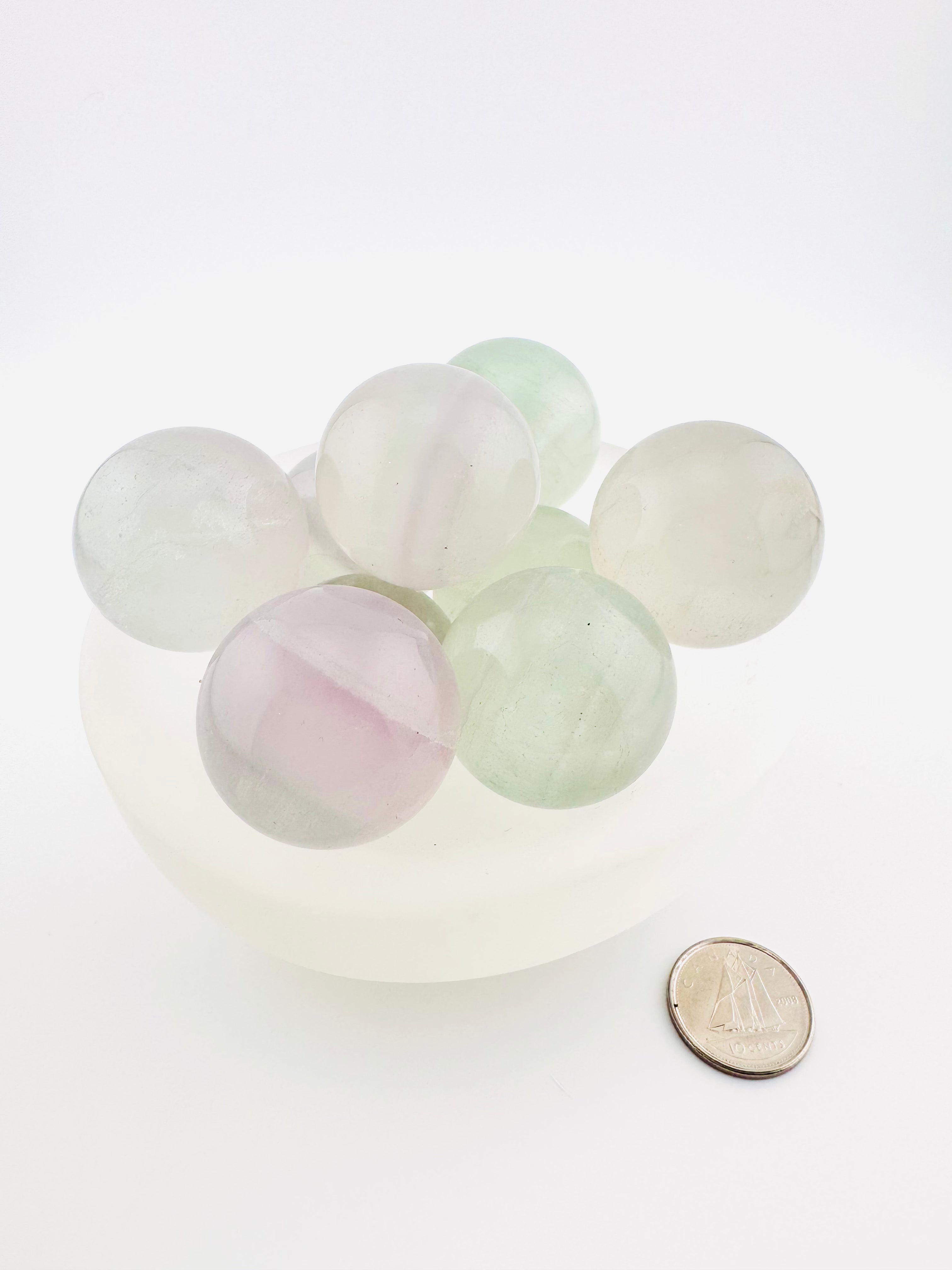 Pastel Fluorite Mini Spheres
