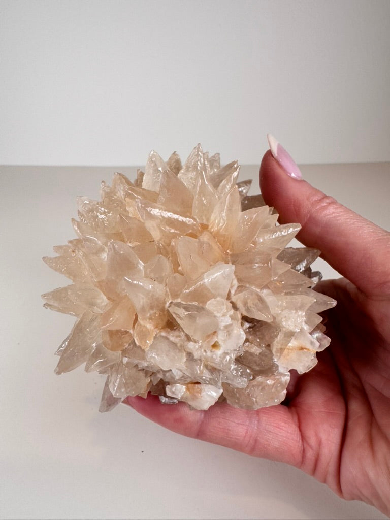 Pink Dogtooth Calcite Hedgehog
