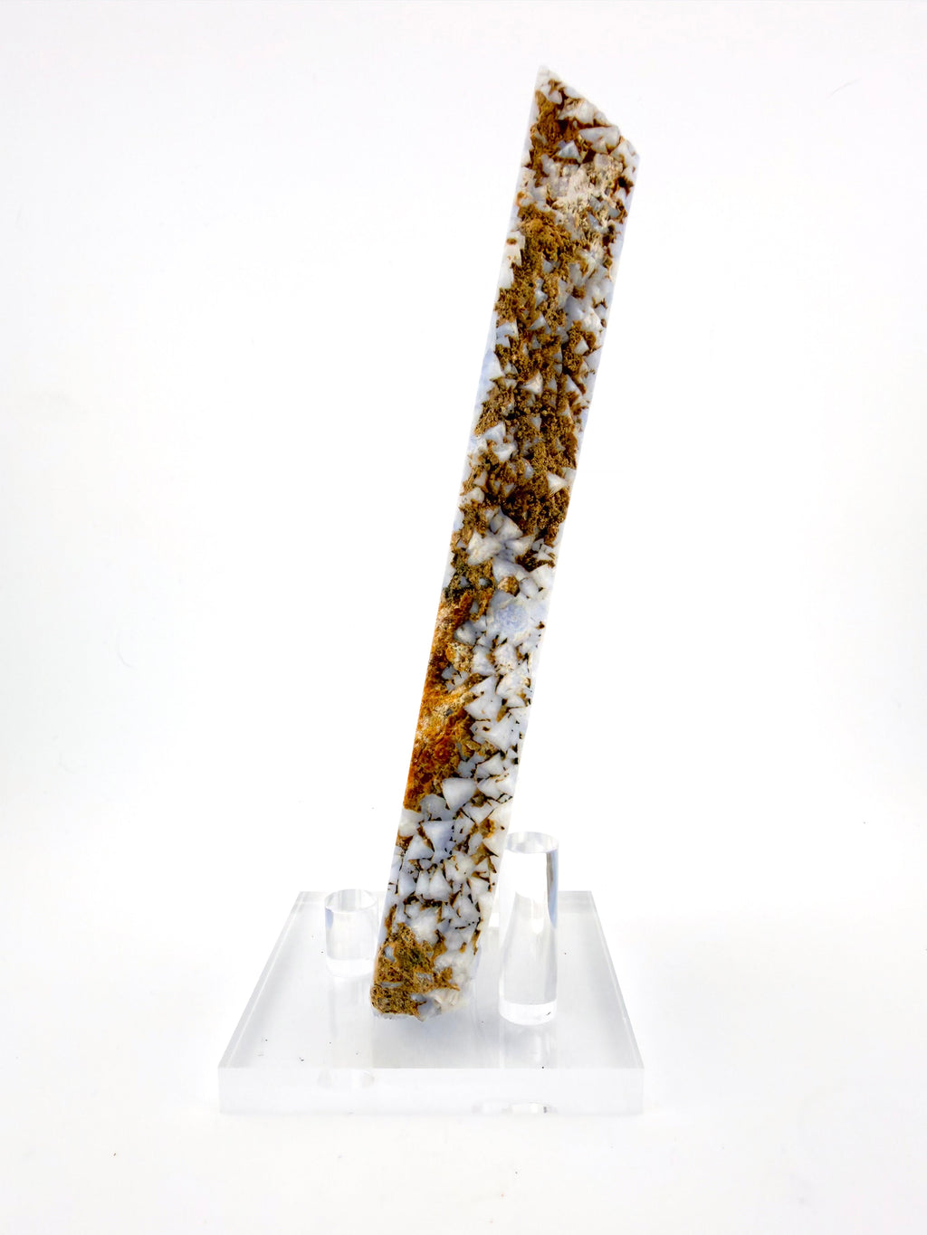 Blue Lace Agate Vertical Cut