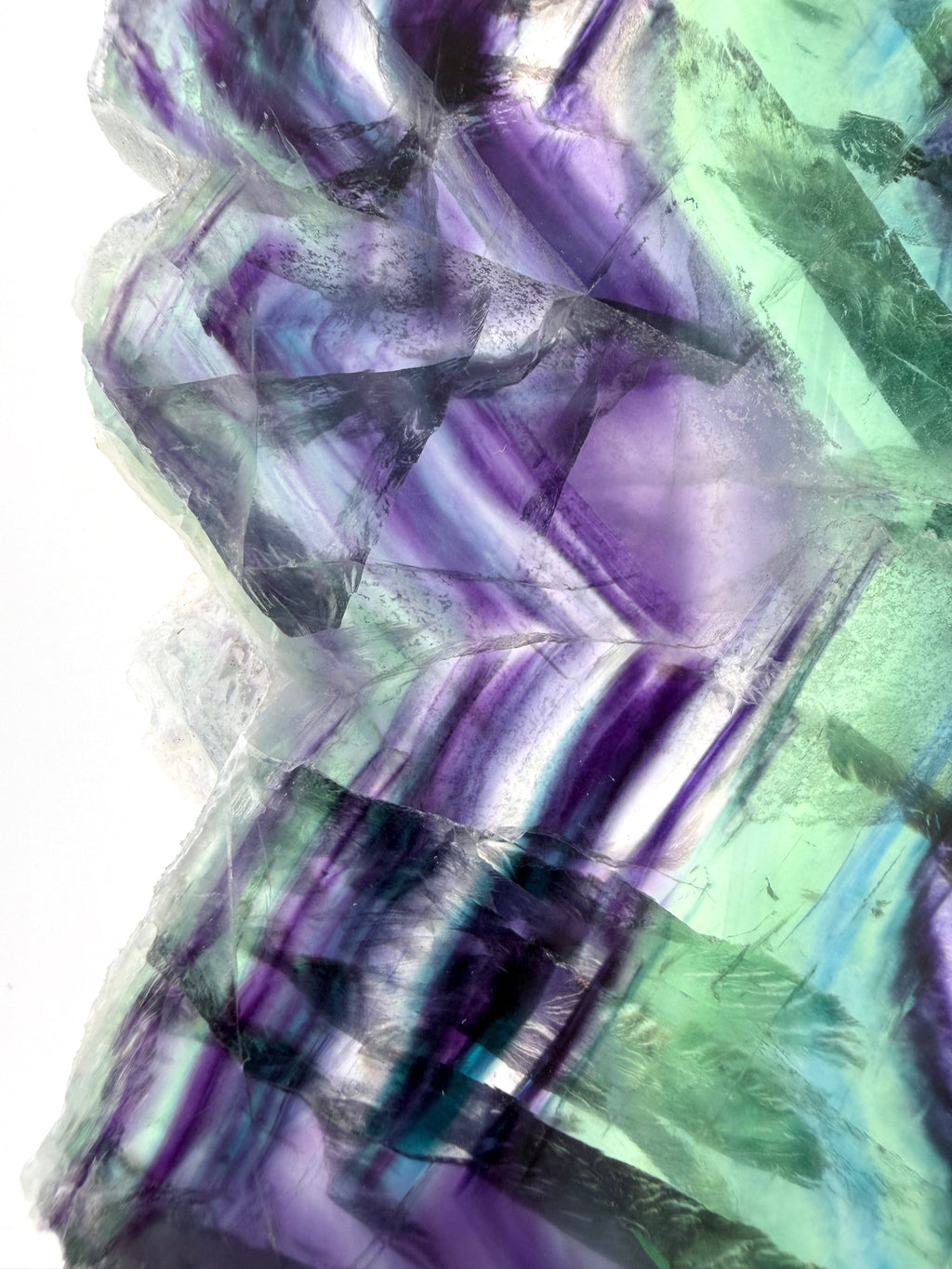 Rainbow Fluorite Slice