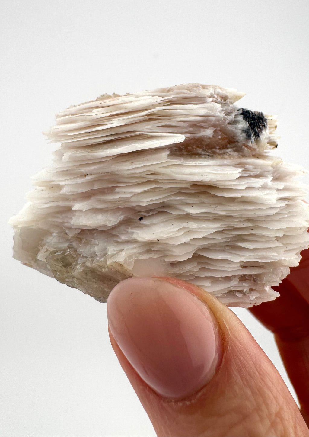 Pink 1000 Layer Calcite with Quartz and Specularite
