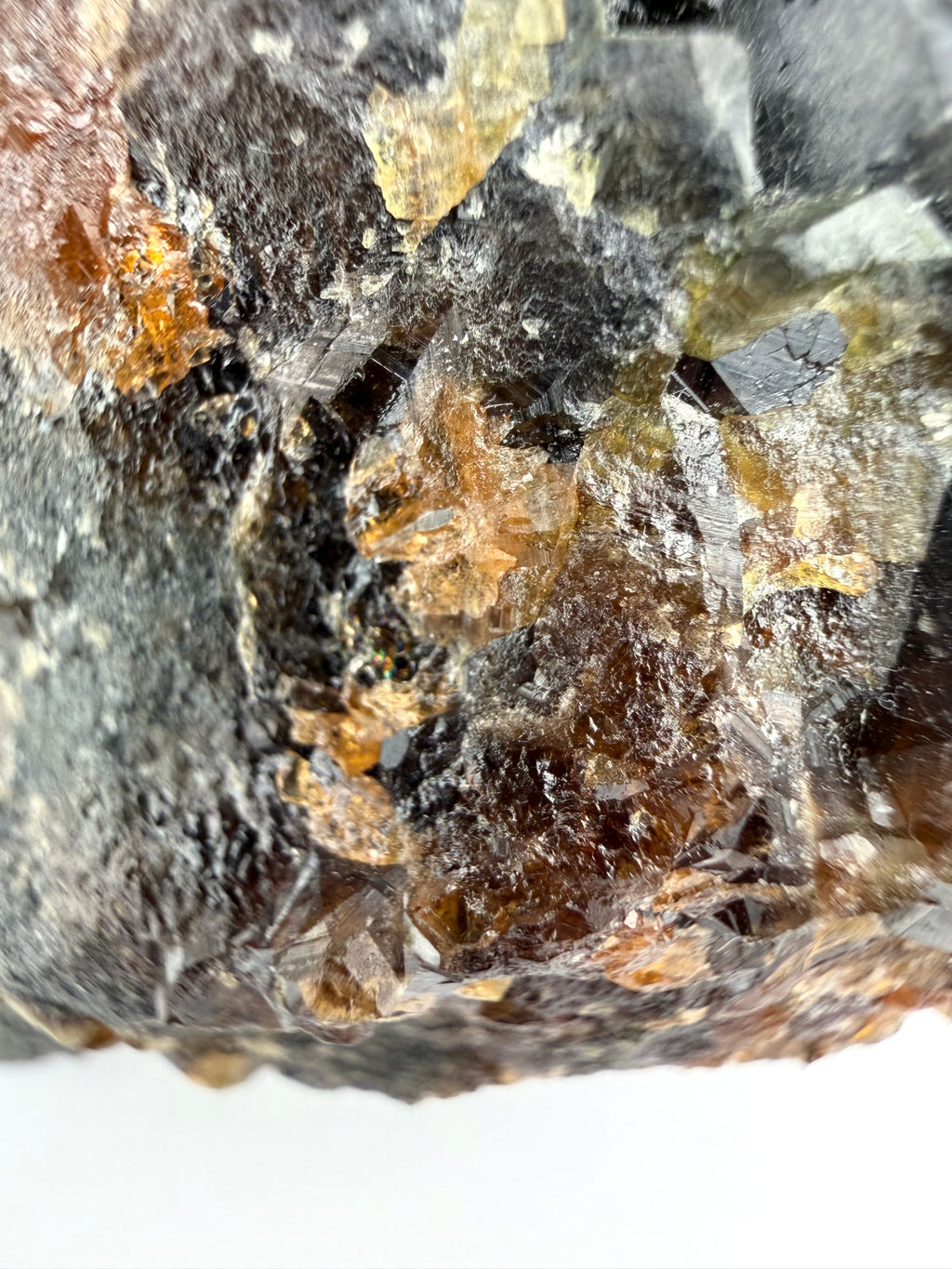 Andradite Garnet, Calcite & Quartz