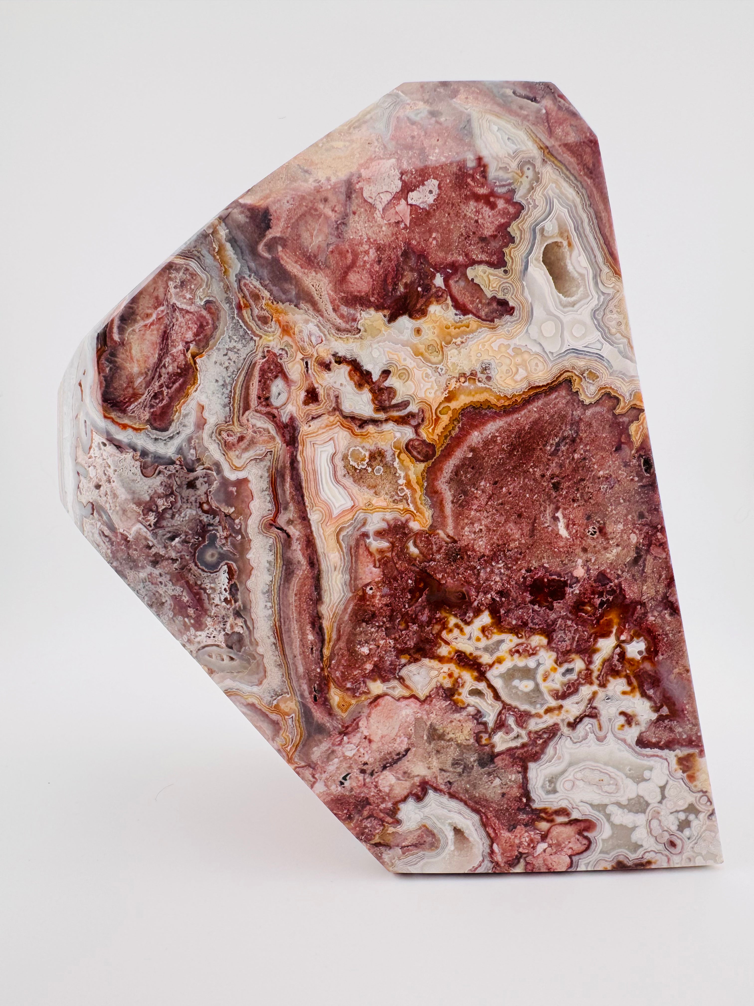 1.7kg Mexico Lace Agate Freeform with Natural Druzy