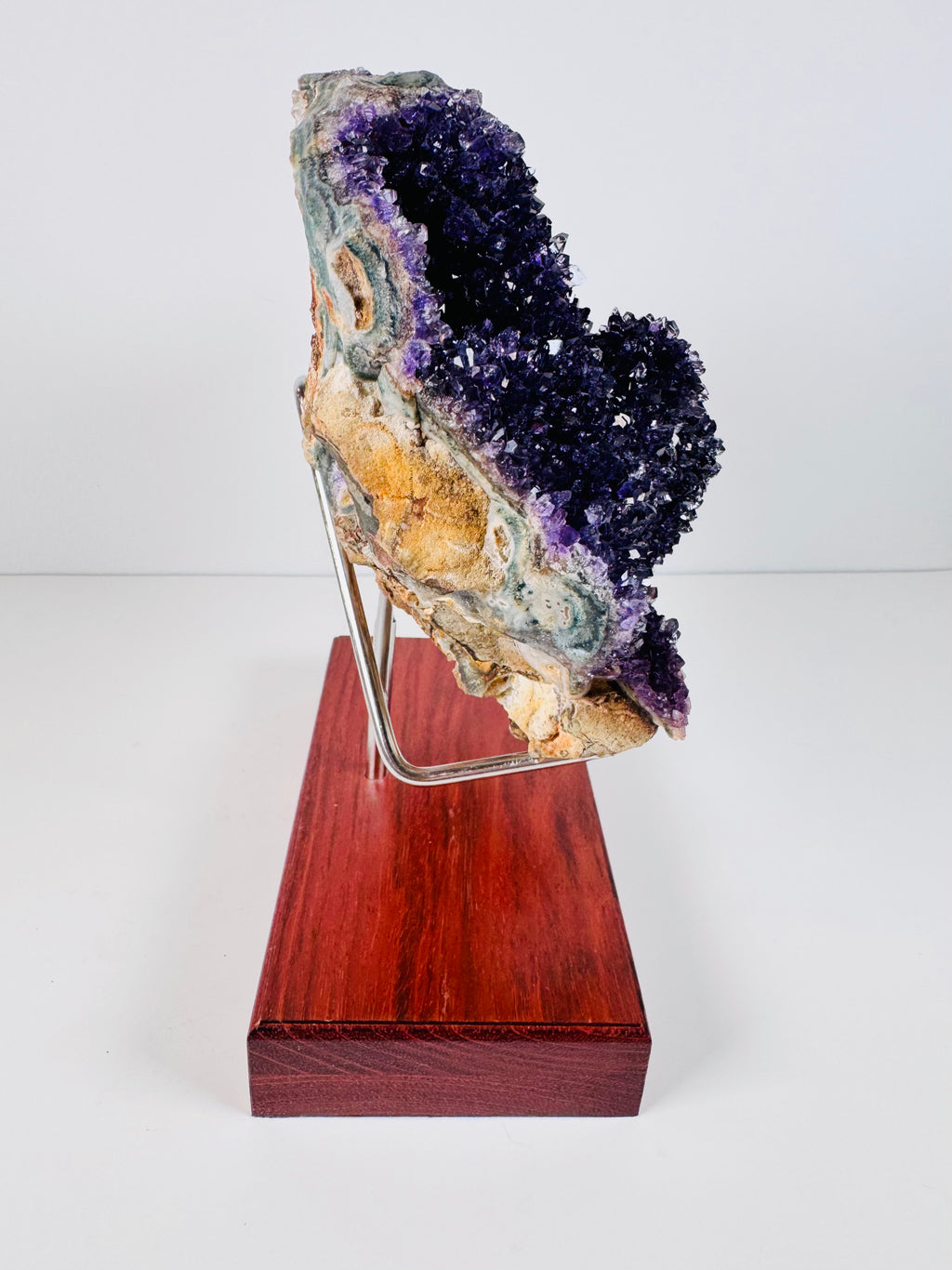 Amethyst with Orbicular Agate Eyes, from Brazil