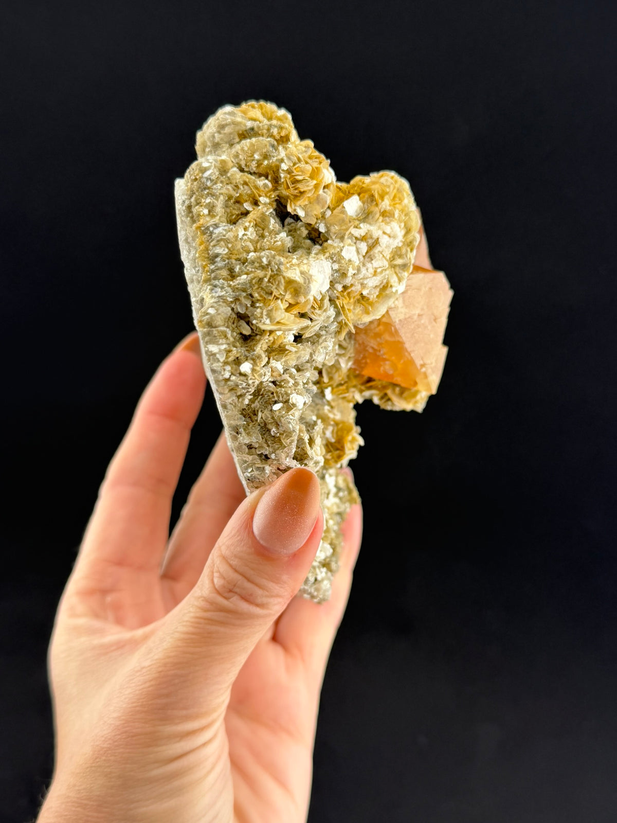 Scheelite on Muscovite, Sichuan, China