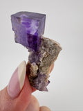 Purple Step Fluorite with Dolomite from Pakistan